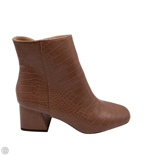 Boots Ankle Heels By Steve Madden In Brown, Size: 10