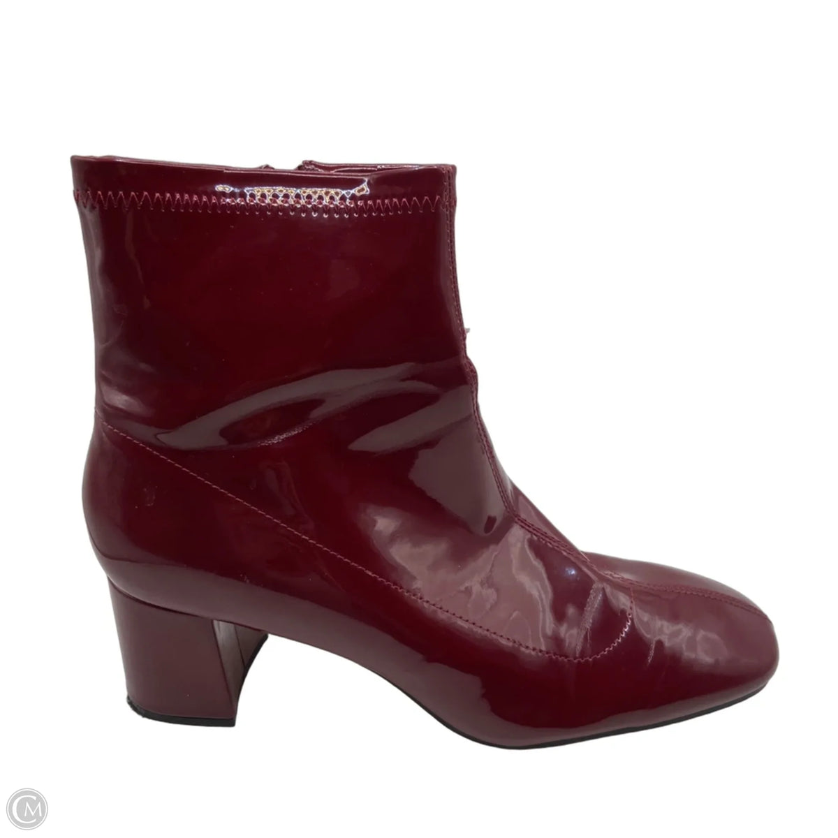 Boots Ankle Heels By Zara Basic In Red, Size: 10
