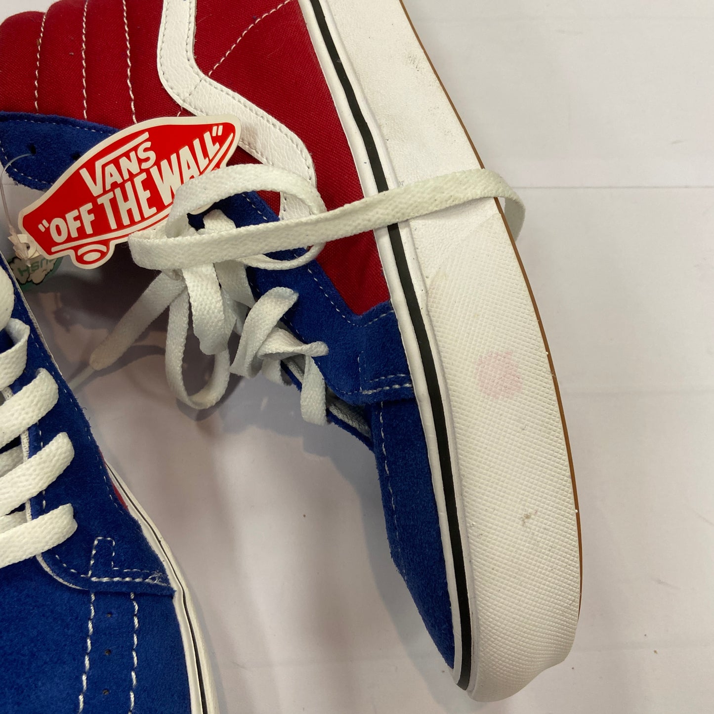 Shoes Sneakers By Vans In Blue, Size: 8.5