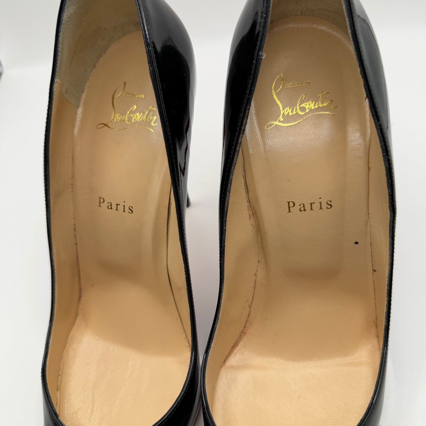 Shoes Luxury Designer By Christian Louboutin In Black, Size: 11