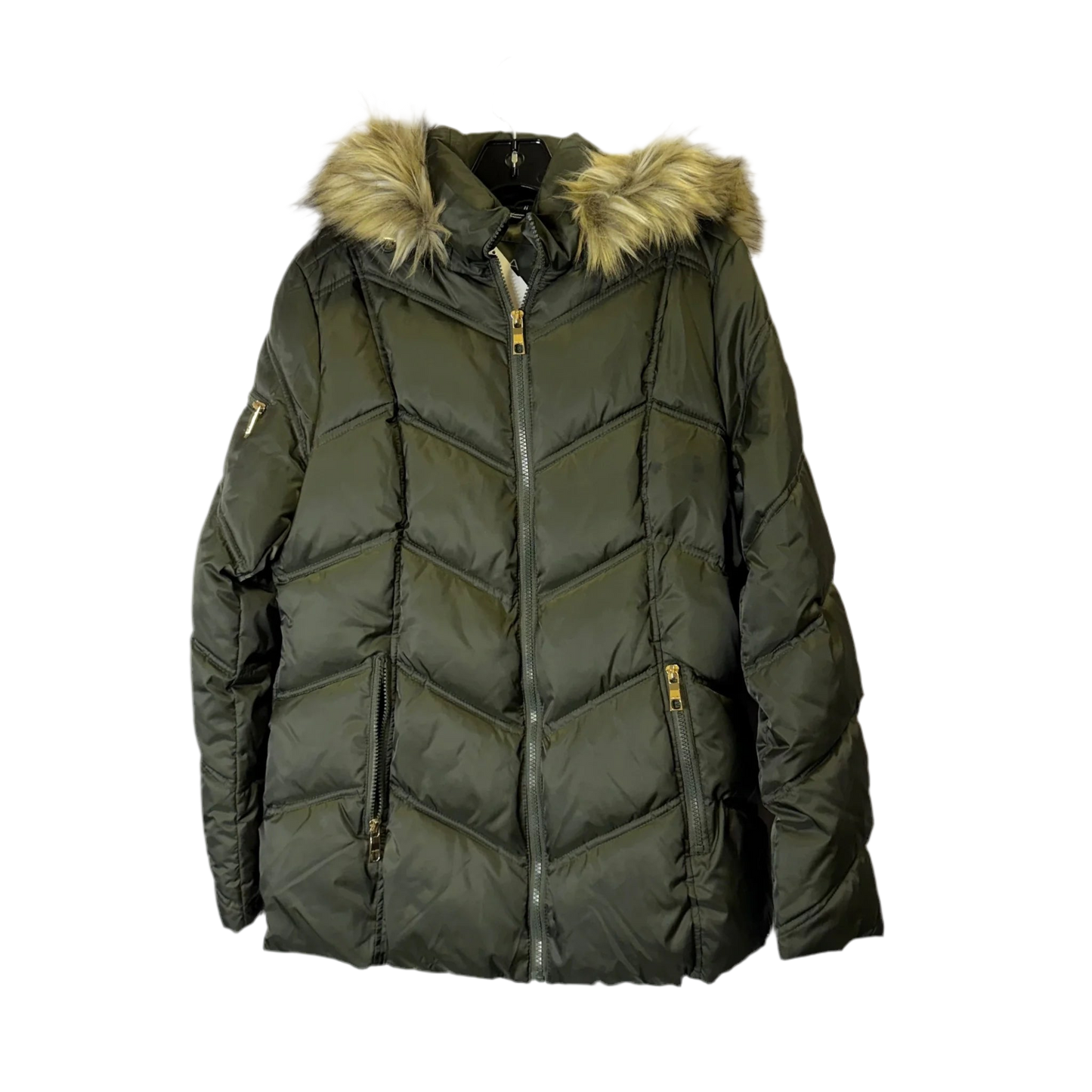 Coat Parka By Nautica In Green, Size: M
