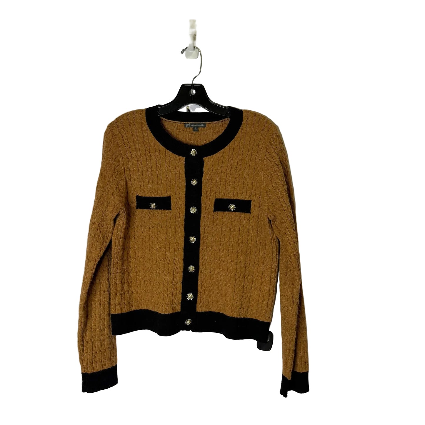Cardigan By Adrianna Papell In Brown, Size:L