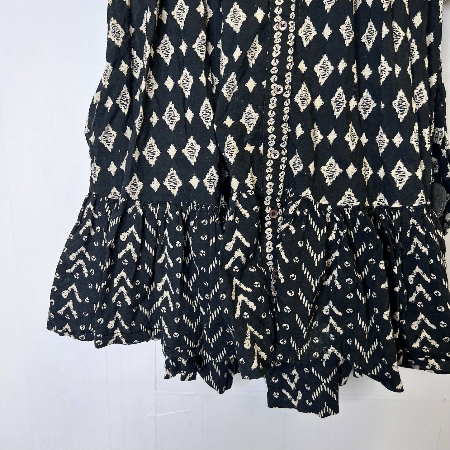 Top Short Sleeve By Free People In Black, Size: Xl