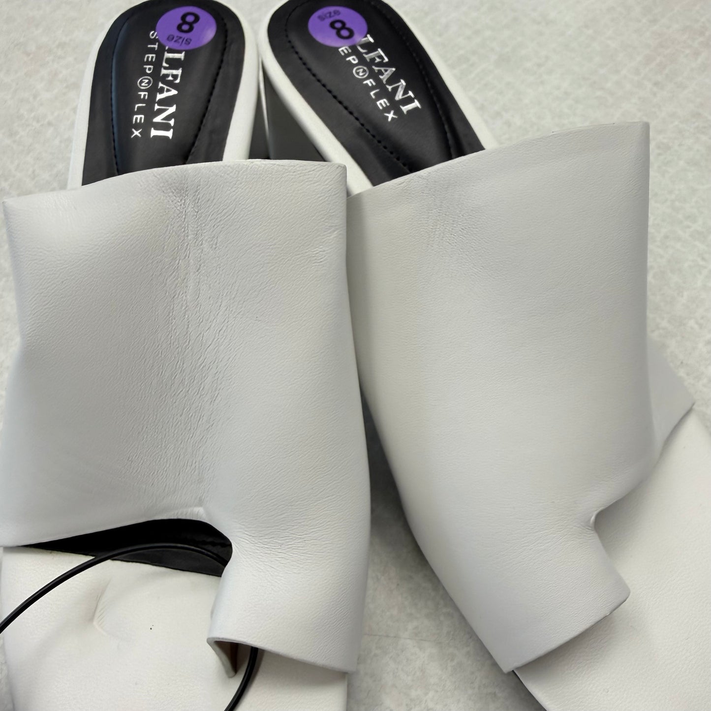 Sandals Heels Block By Alfani In White, Size: 8