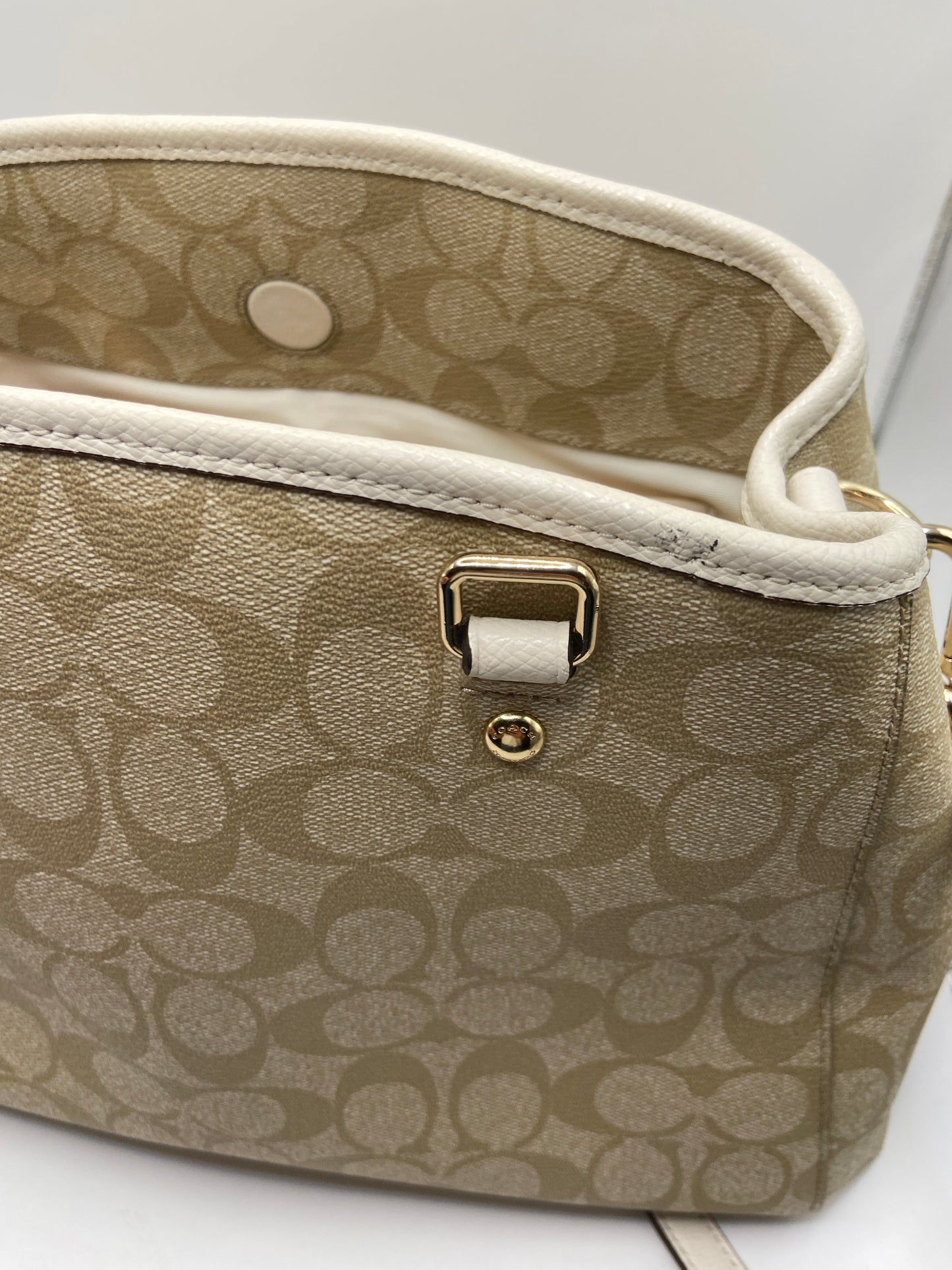 Handbag Designer By Coach, Size: Medium