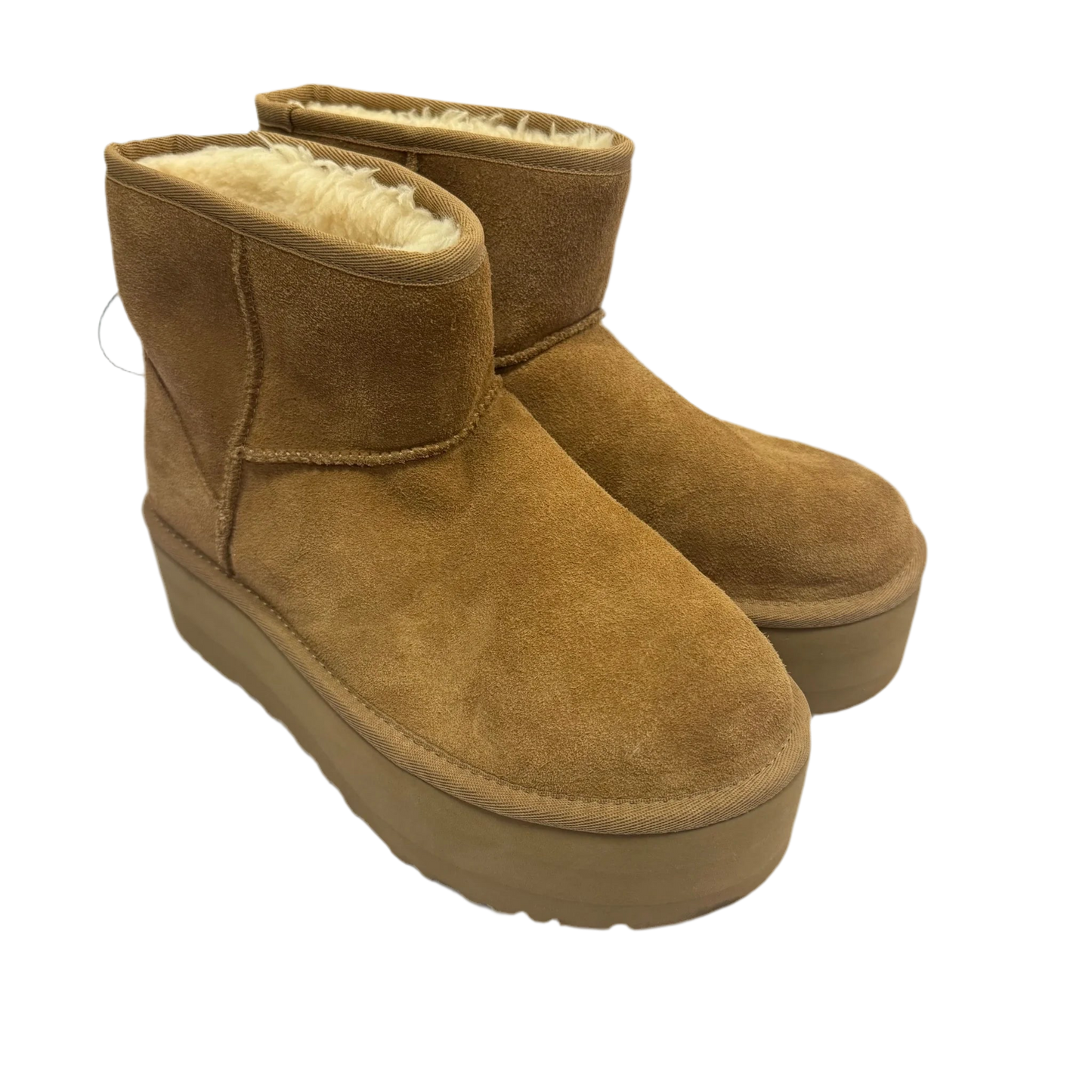 Boots Designer By Ugg In Brown, Size: 8