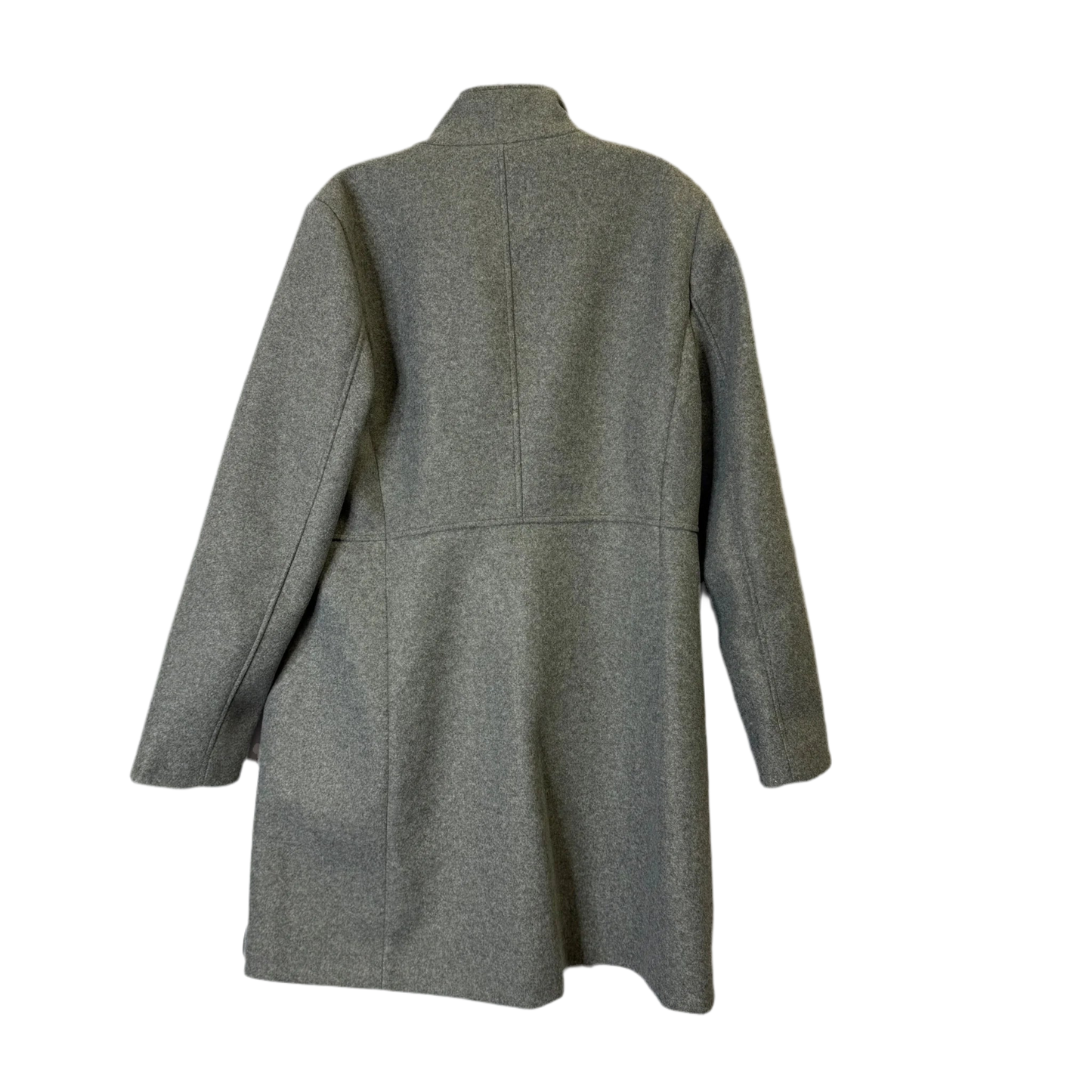 Coat Trench Coat By Calvin Klein In Grey, Size: L