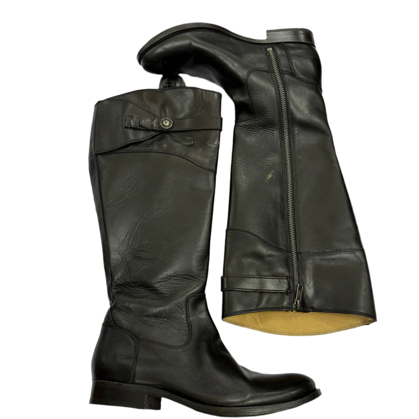Boots Designer By Frye In Black, Size: 8