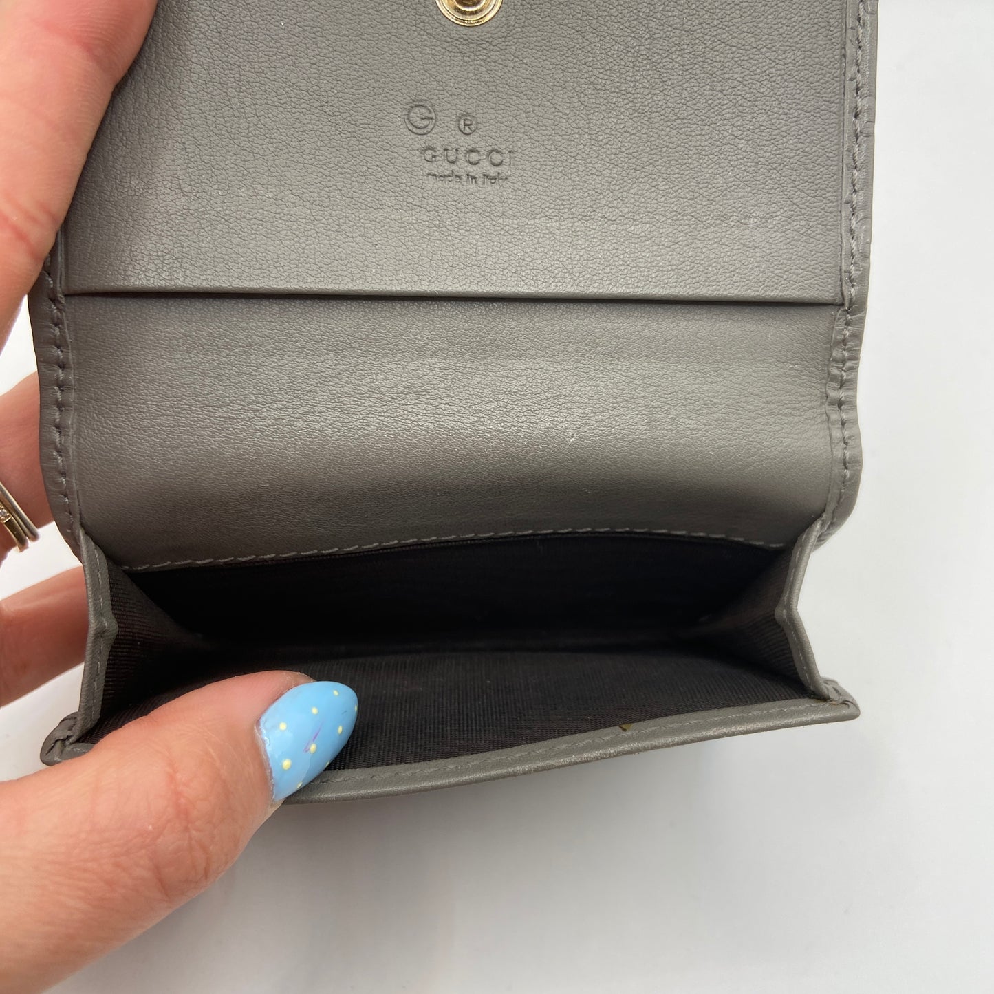 Wallet Luxury Designer By Gucci, Size: Small
