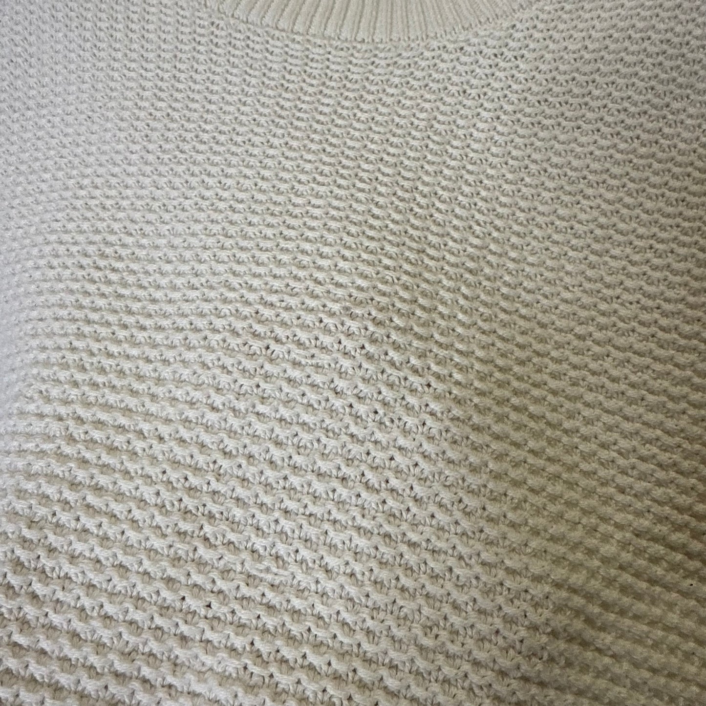 Sweater By Loft In Cream, Size: M