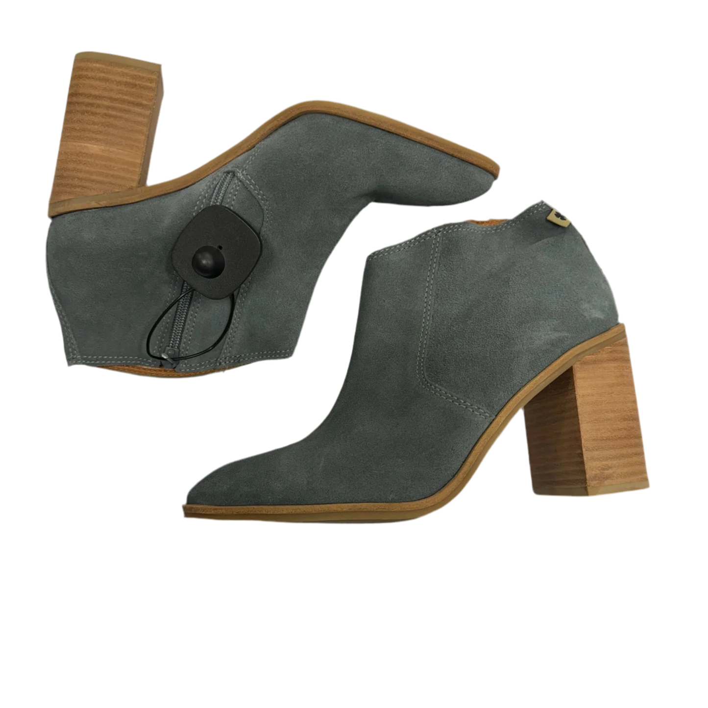 Boots Ankle Heels By Lucky Brand In Grey, Size: 8.5
