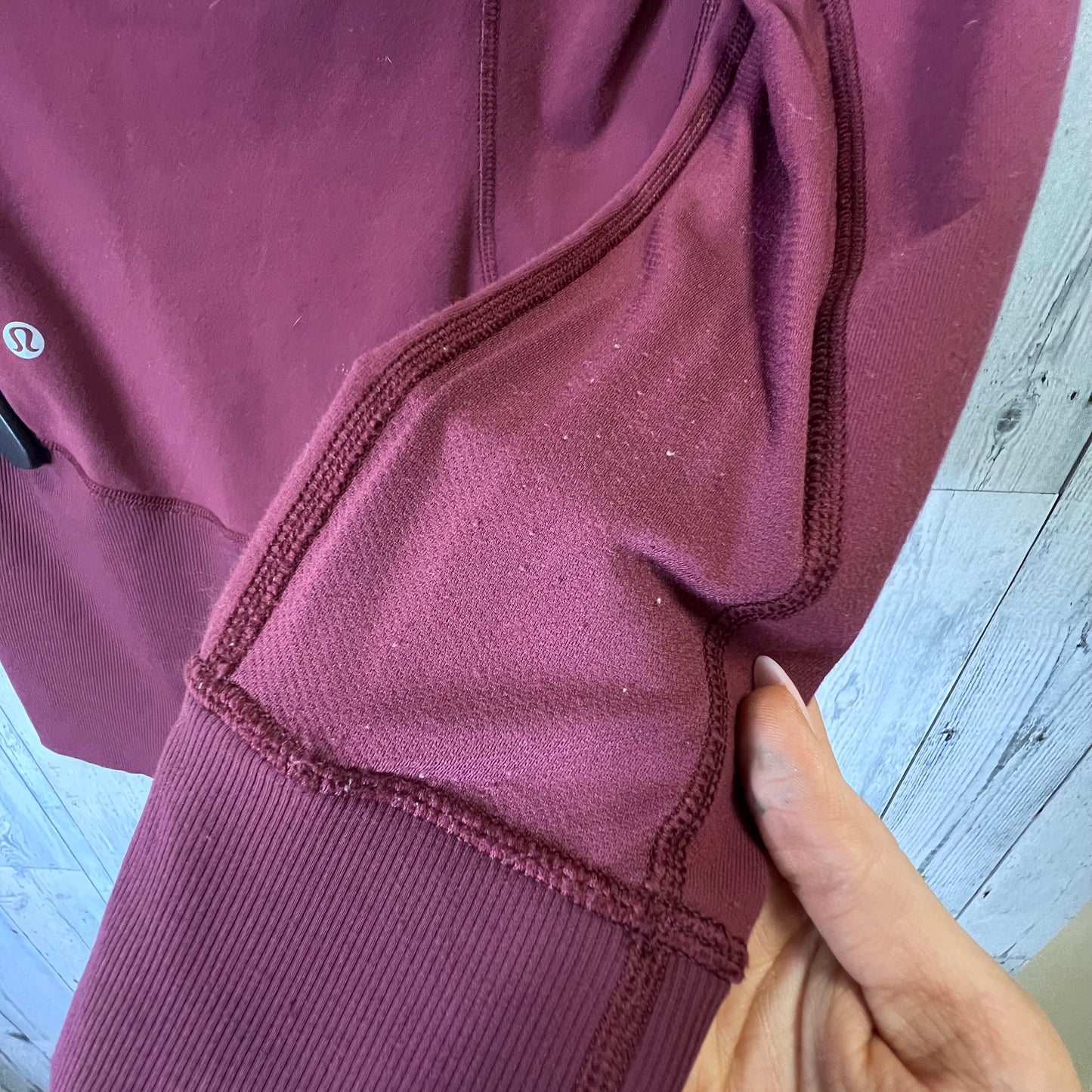 Athletic Jacket By Lululemon In Red, Size: 8