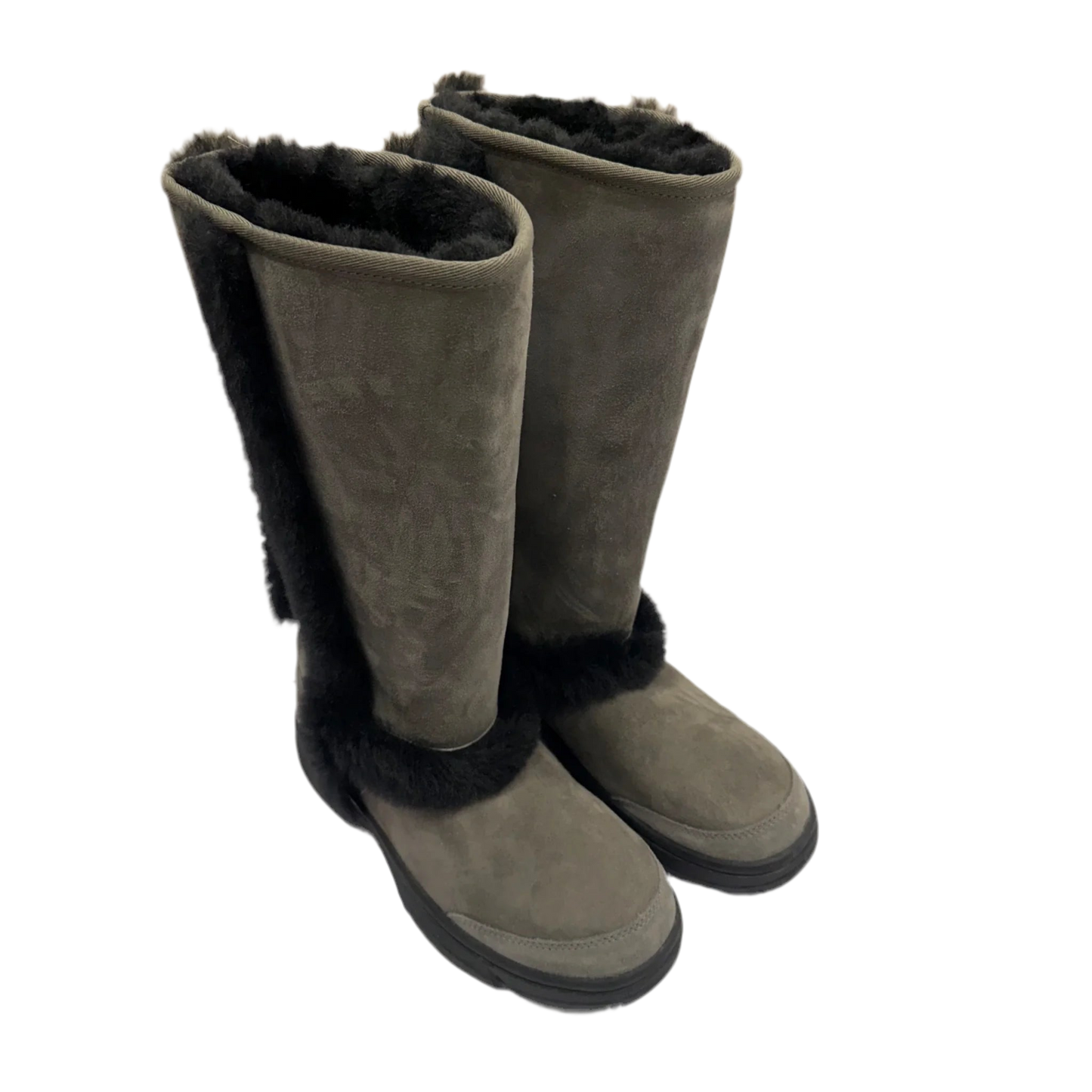 Boots Designer By Ugg In Grey, Size: 6