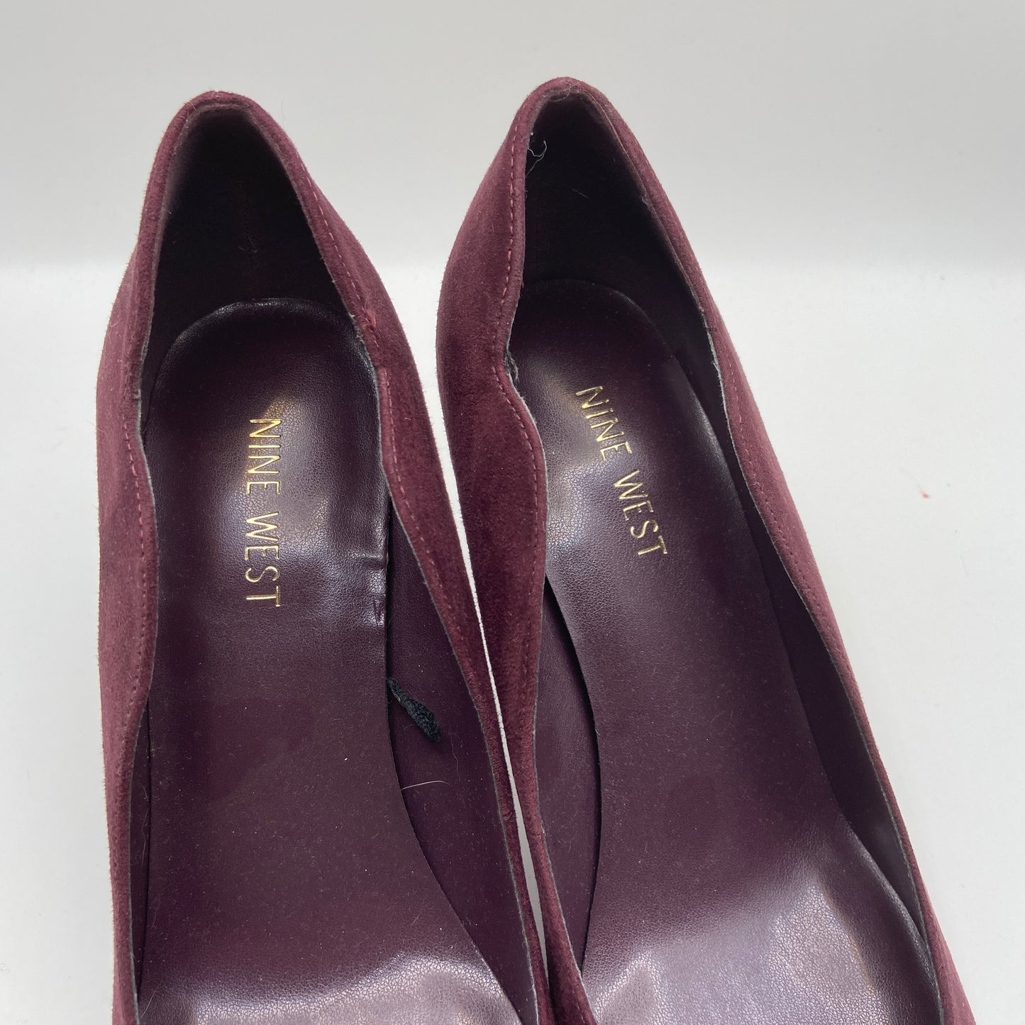 Shoes Heels Stiletto By Nine West In Maroon, Size: 9