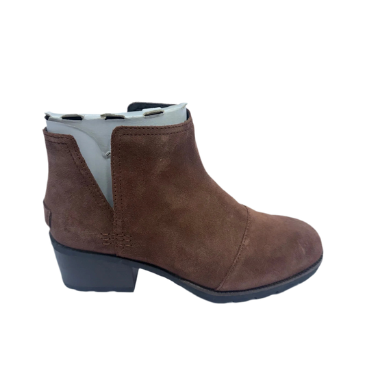 Boots Ankle Heels By Sorel In Brown, Size: 6.5