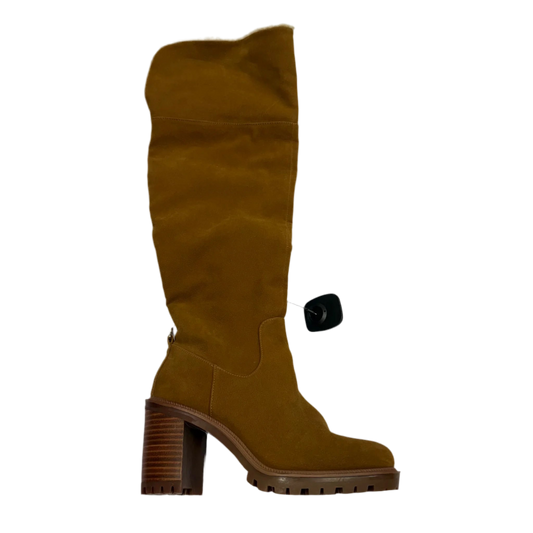 Boots Knee Heels By Jennifer Lopez In Brown, Size: 7