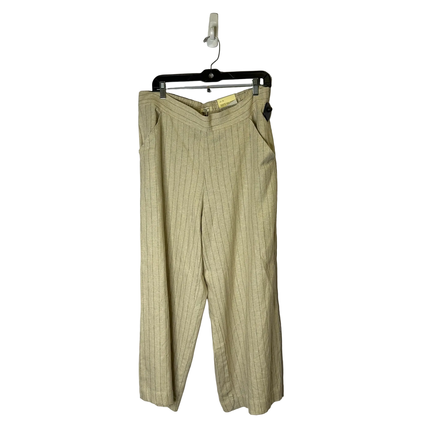 Pants Linen By Max Studio In Tan, Size:Xl