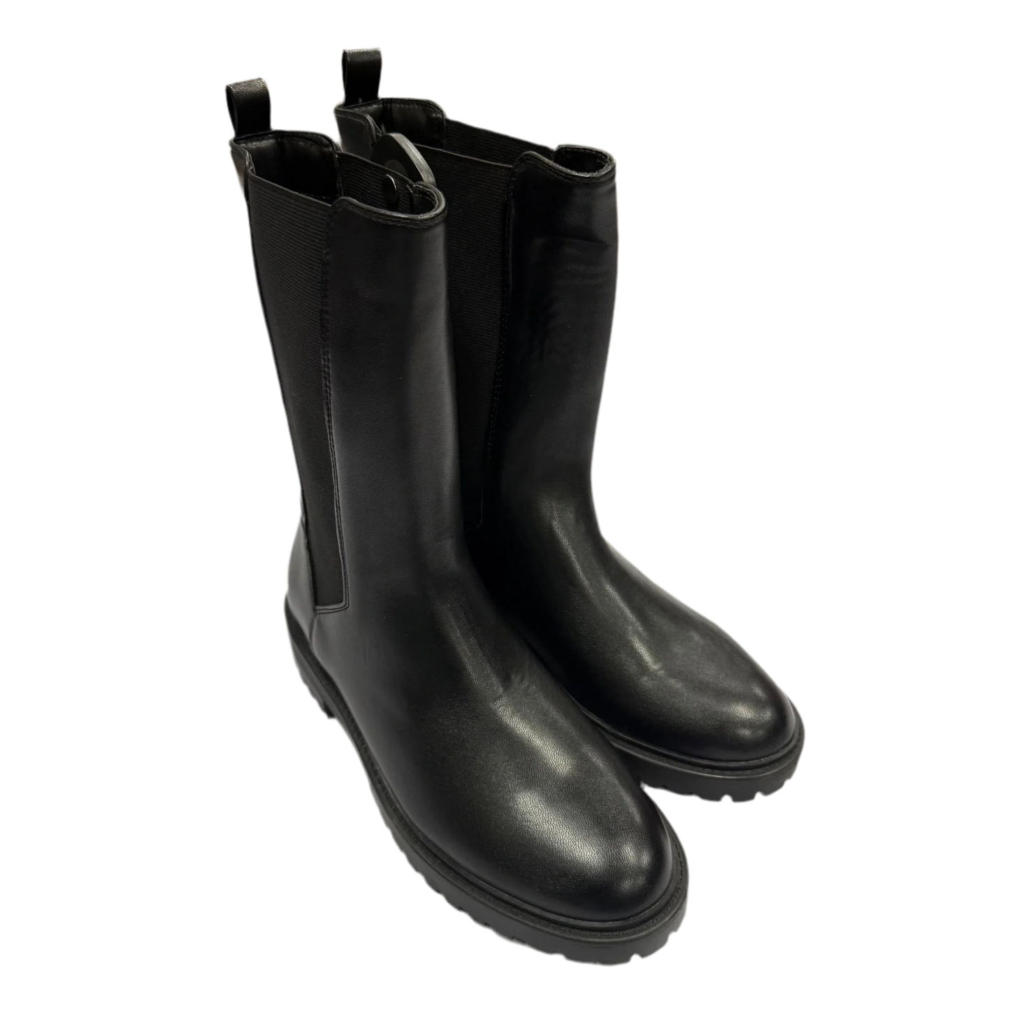 Boots Mid-calf Flats By Banana Republic In Black, Size: 8