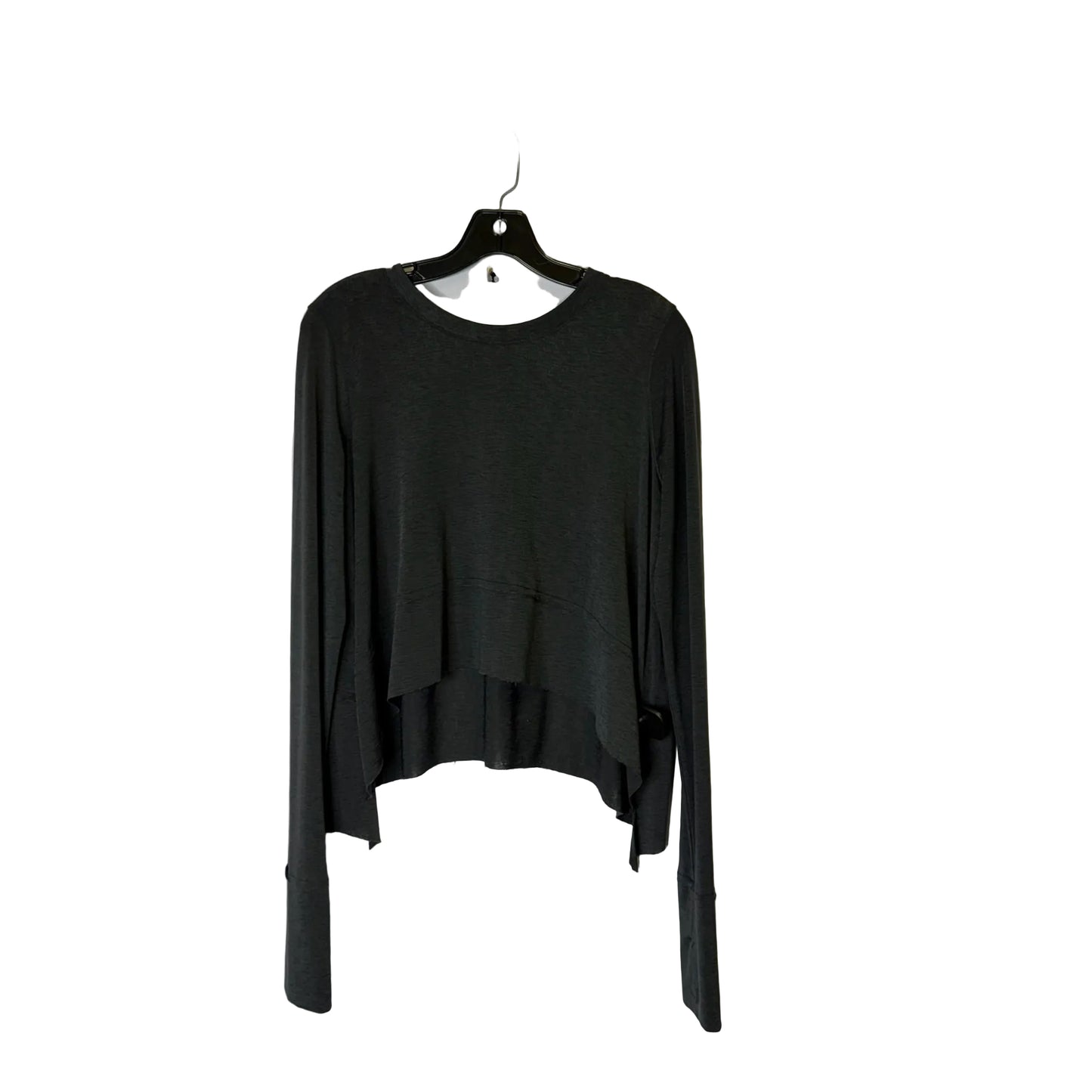 Athletic Top Ls Collar By Free People In Black, Size:M