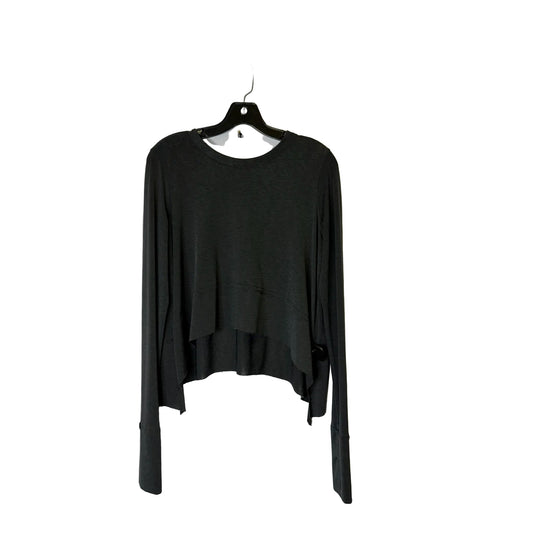 Athletic Top Ls Collar By Free People In Black, Size:M