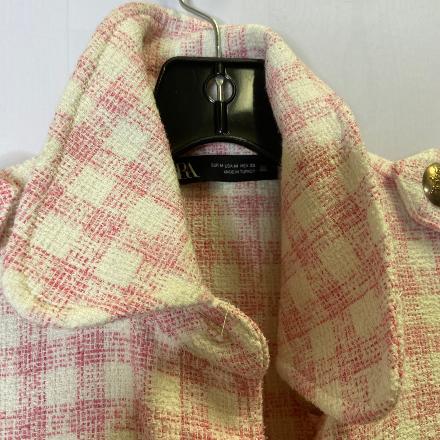 Vest Other By Zara In Pink & White, Size: M
