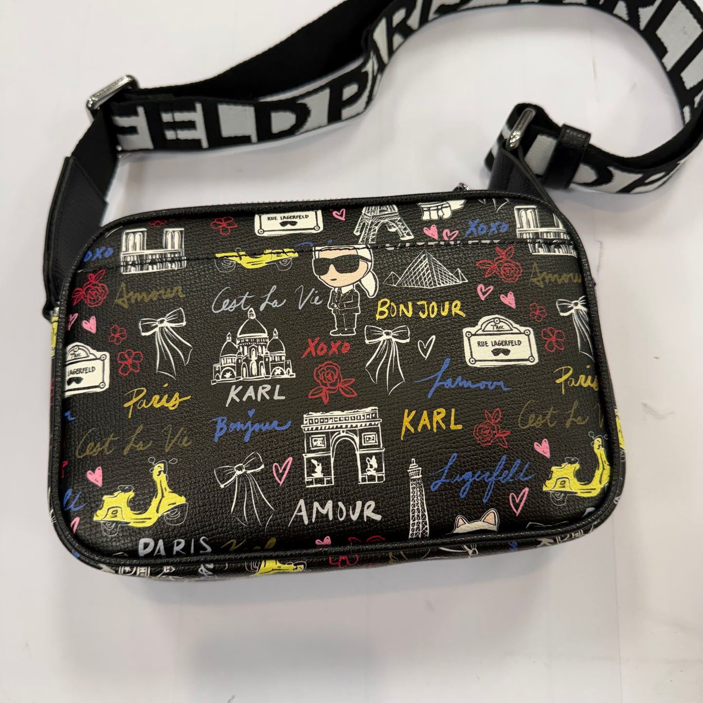 Crossbody Designer By Karl Lagerfeld, Size: Medium
