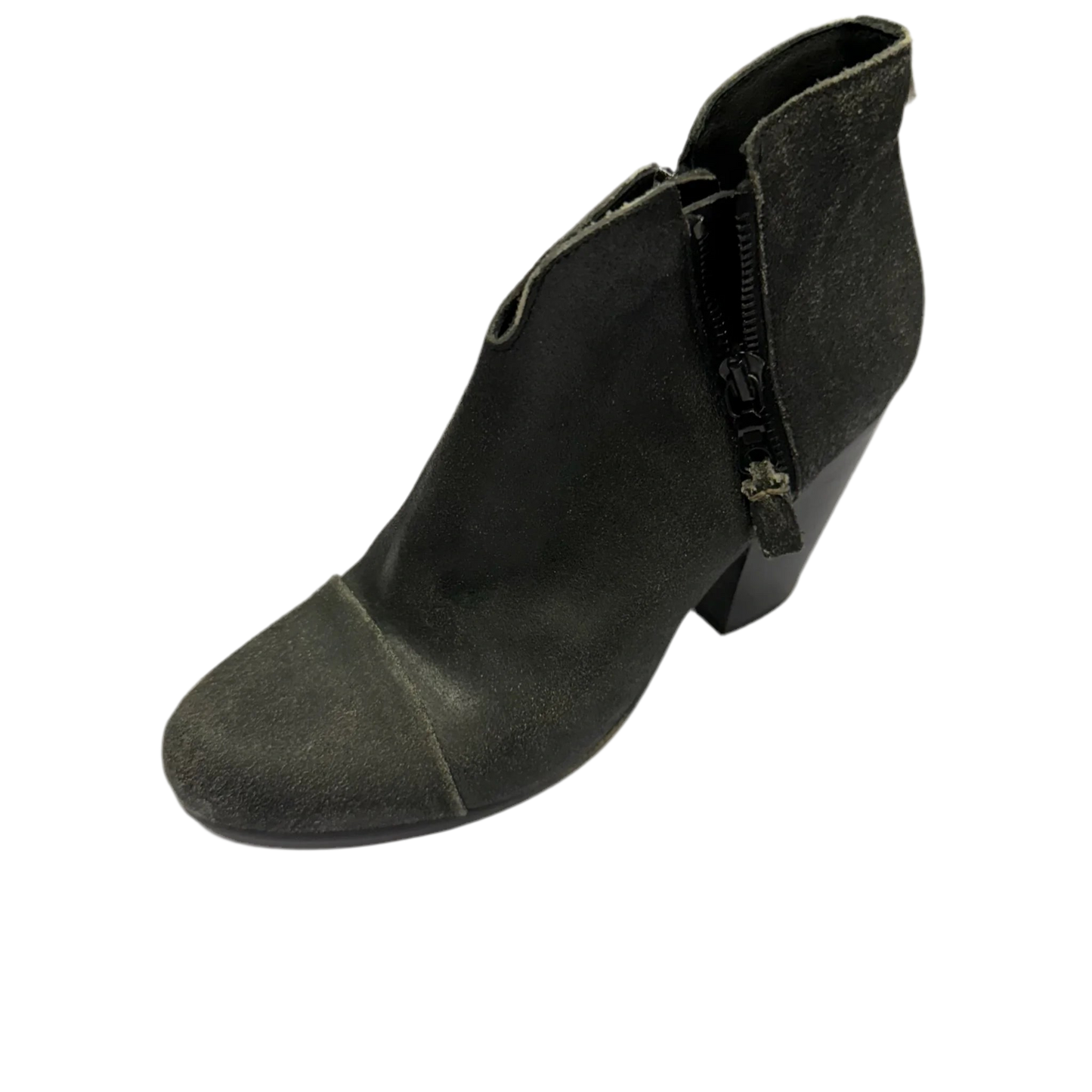 Boots Ankle Heels By Rag And Bone In Grey, Size: 9.5