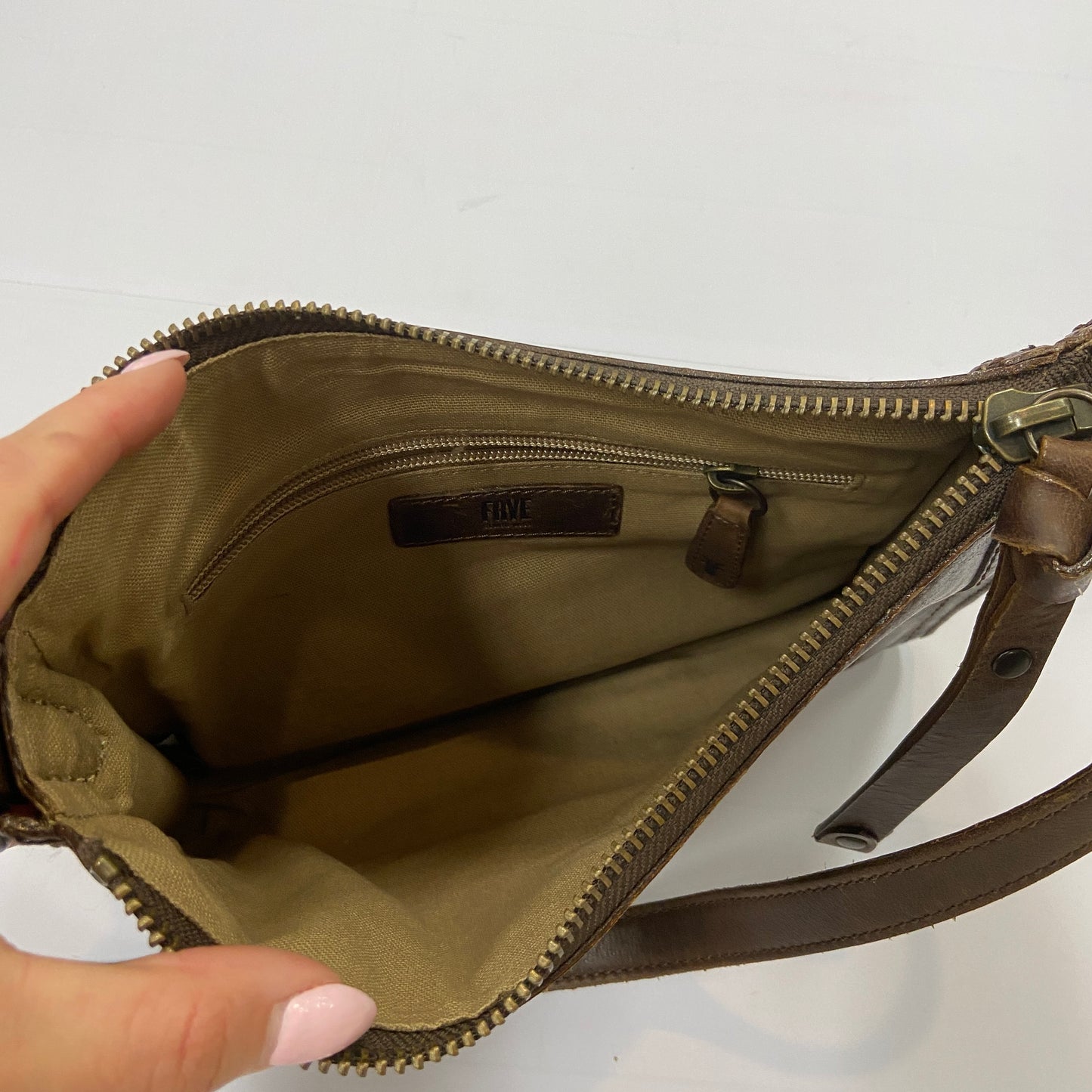 Crossbody Designer By Frye, Size: Medium