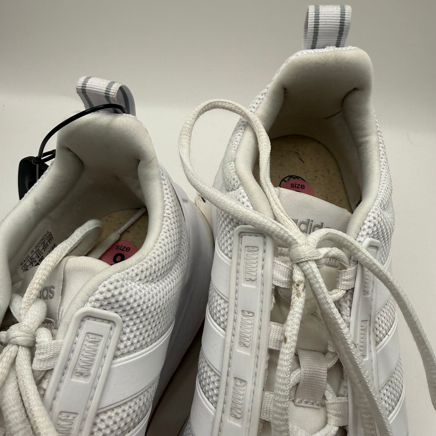 Shoes Athletic By Adidas In White, Size: 9