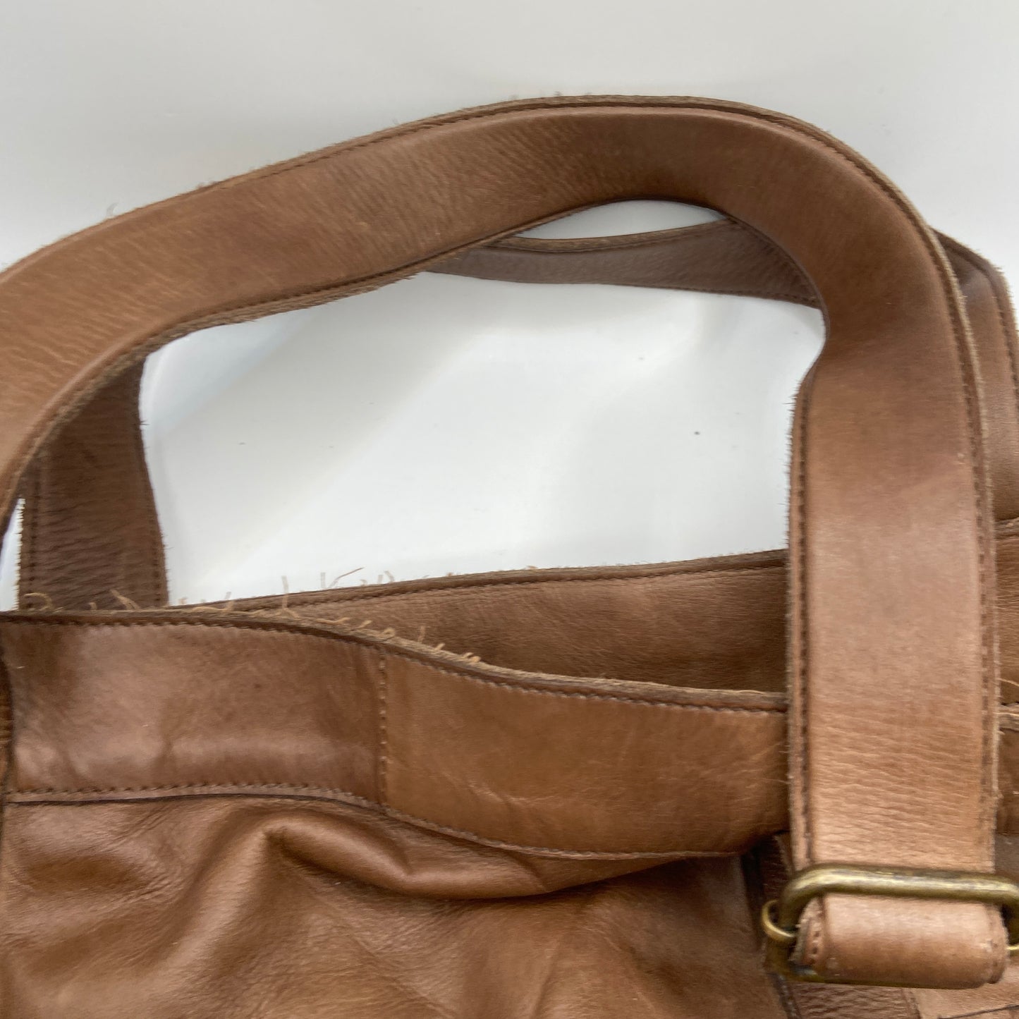 Tote Leather By Valentina, Size: Large