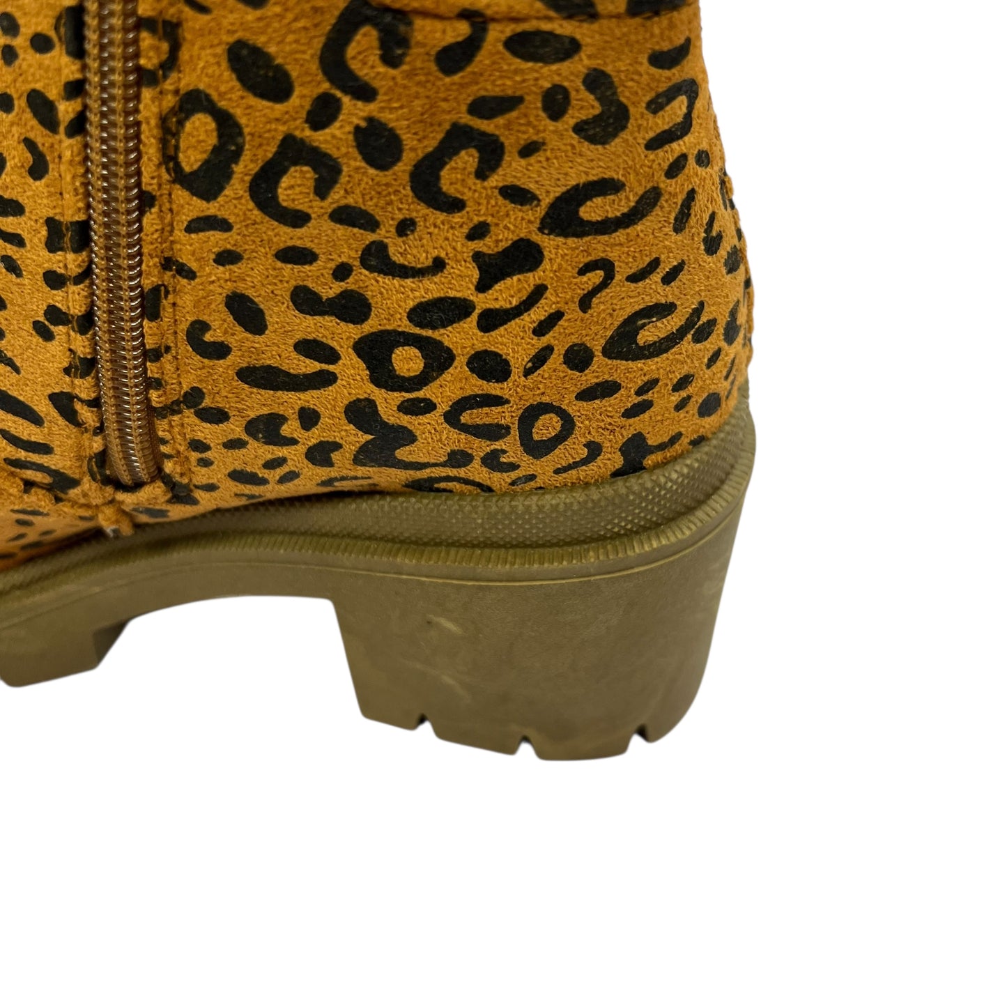 Boots Ankle Heels By Olivia Miller In Animal Print, Size: 7