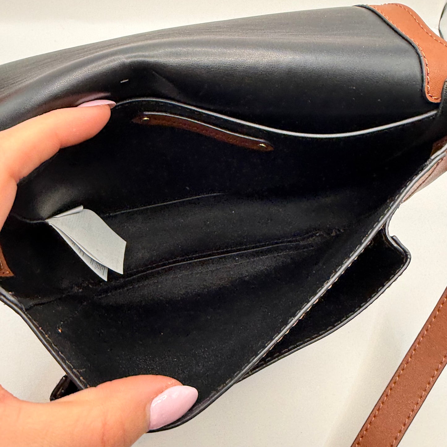 Crossbody Leather By Banana Republic, Size: Medium