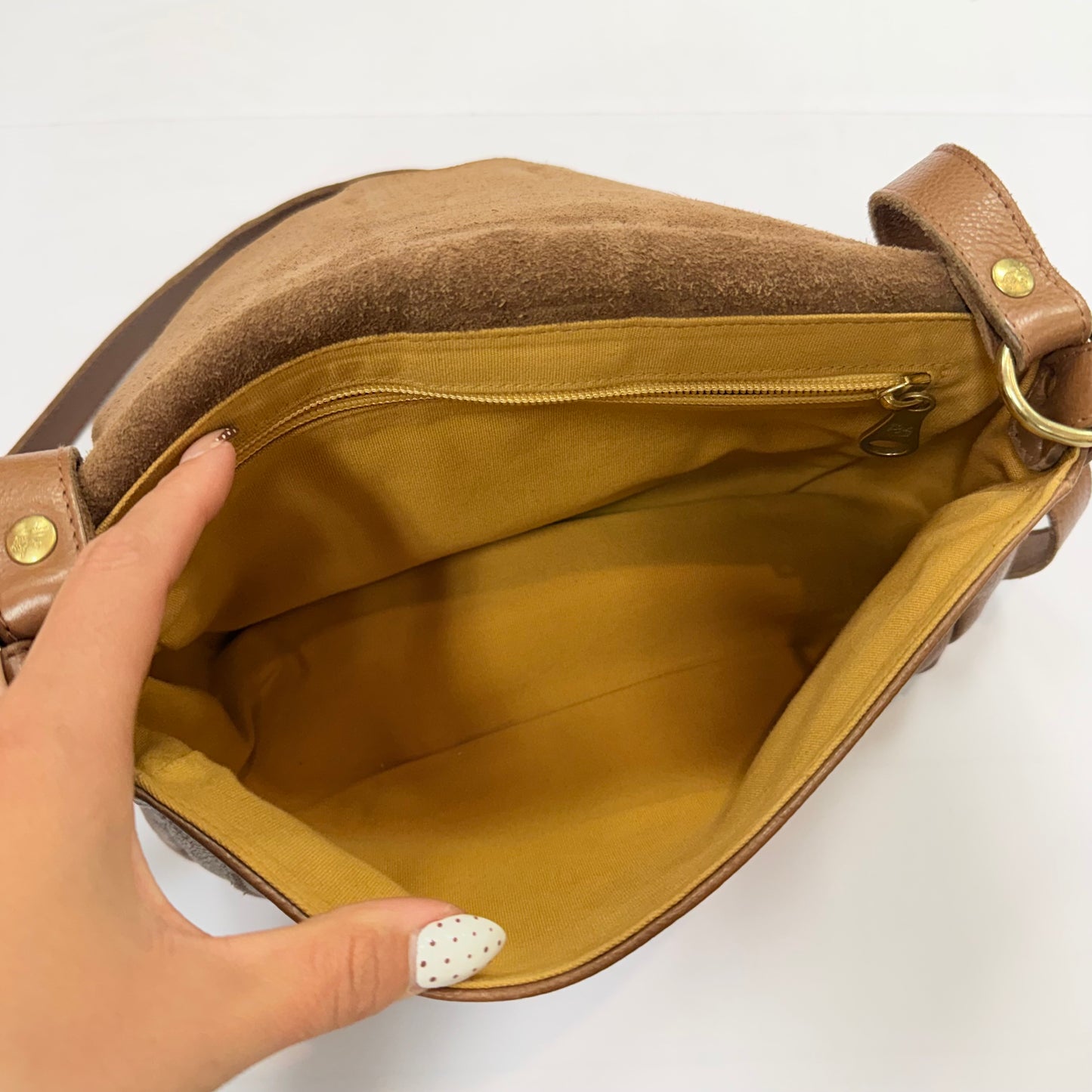 Crossbody Leather By Cma, Size: Medium