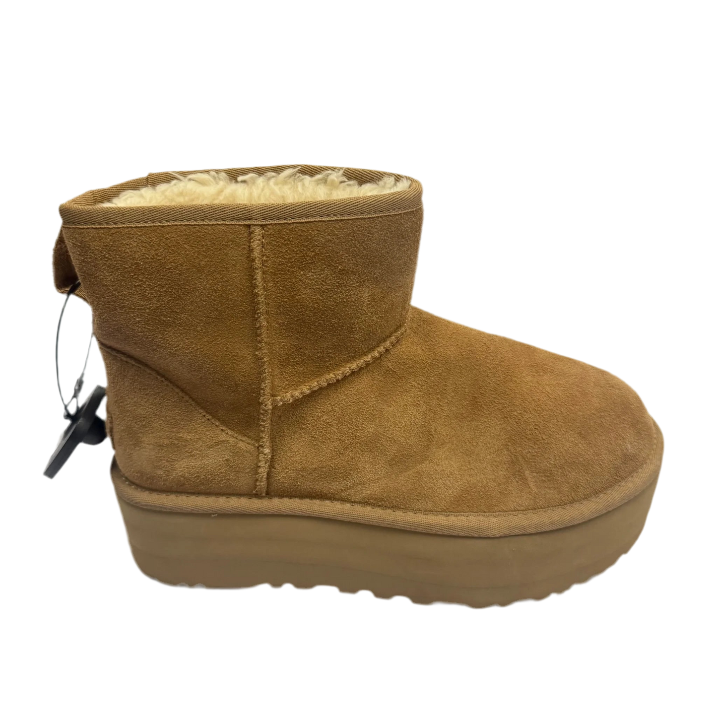 Boots Designer By Ugg In Brown, Size: 8