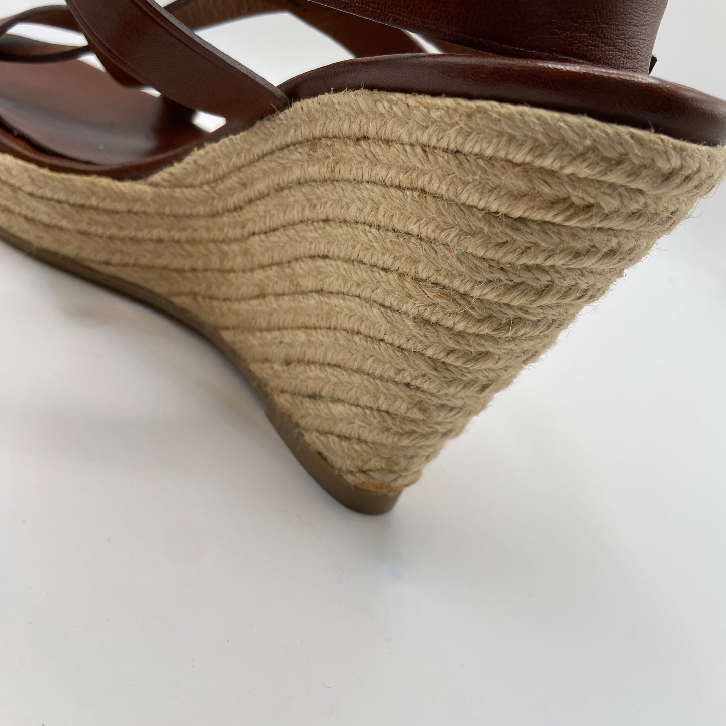 Sandals Luxury Designer By Burberry In Brown, Size: 10