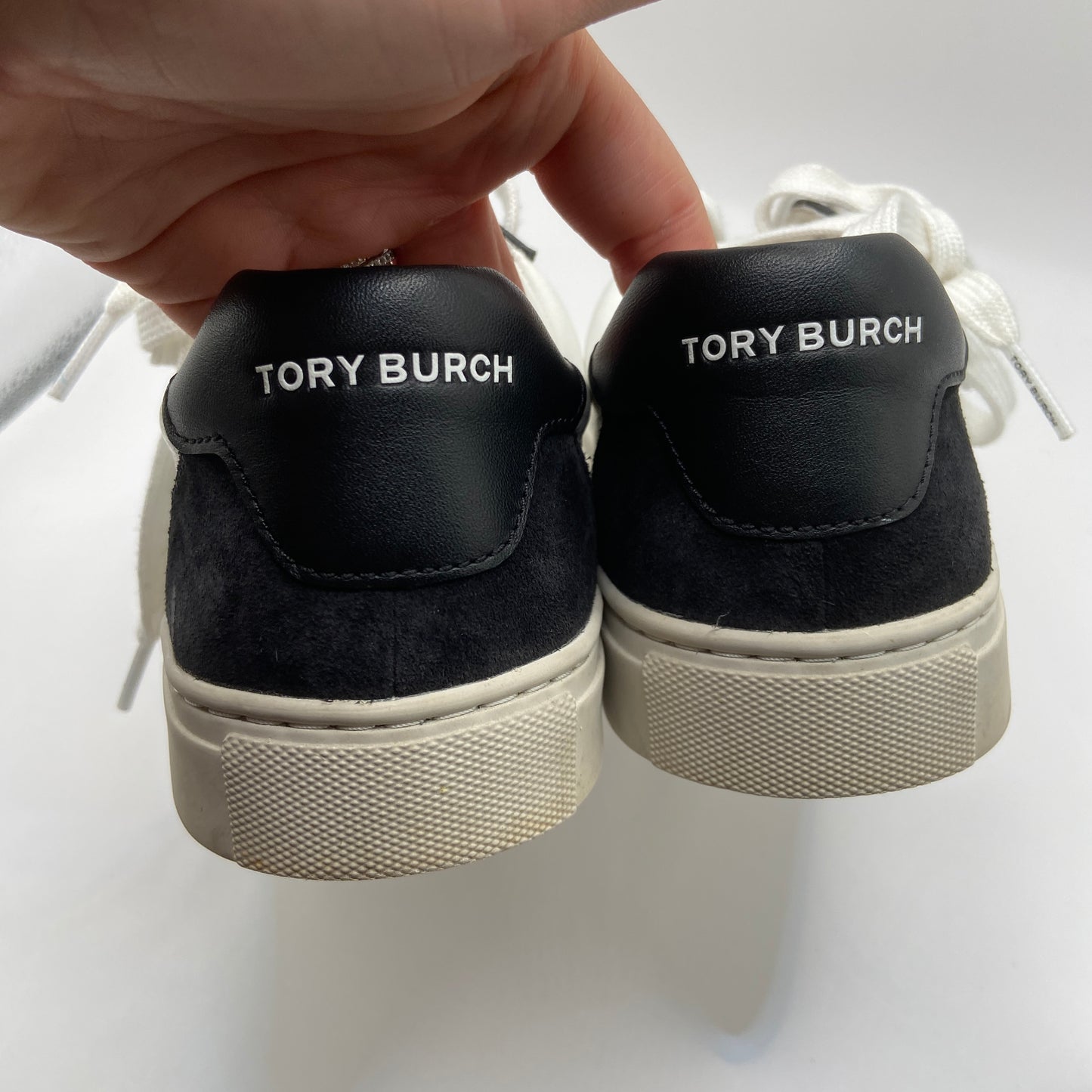 Shoes Designer By Tory Burch In Black & White, Size: 9