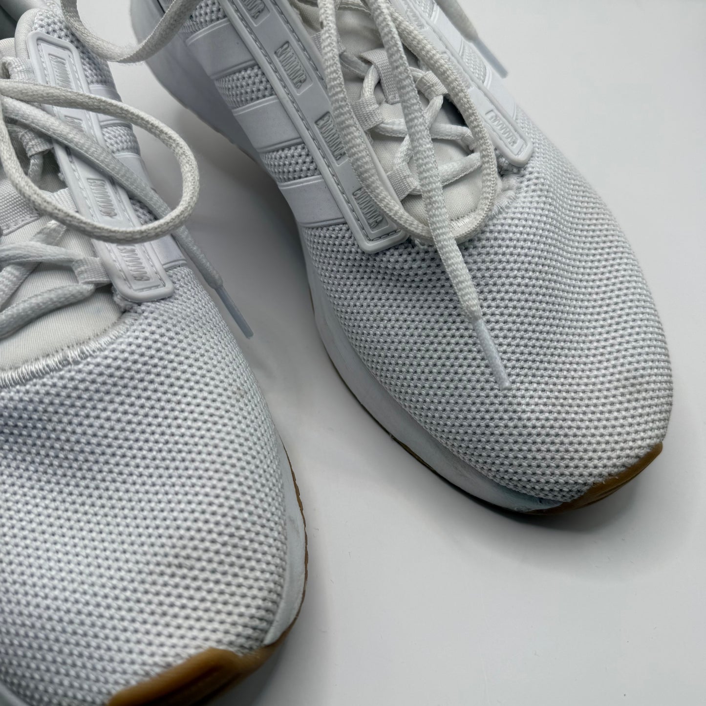 Shoes Athletic By Adidas In White, Size: 9