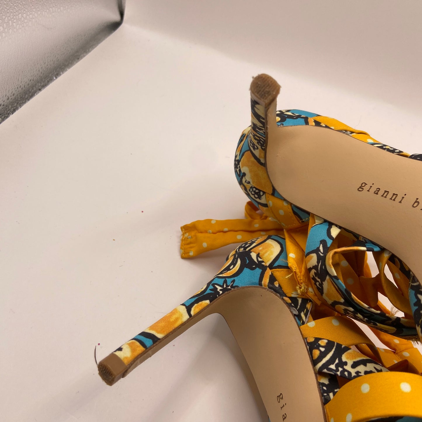 Shoes Heels Stiletto By Gianni Bini In Yellow, Size: 8