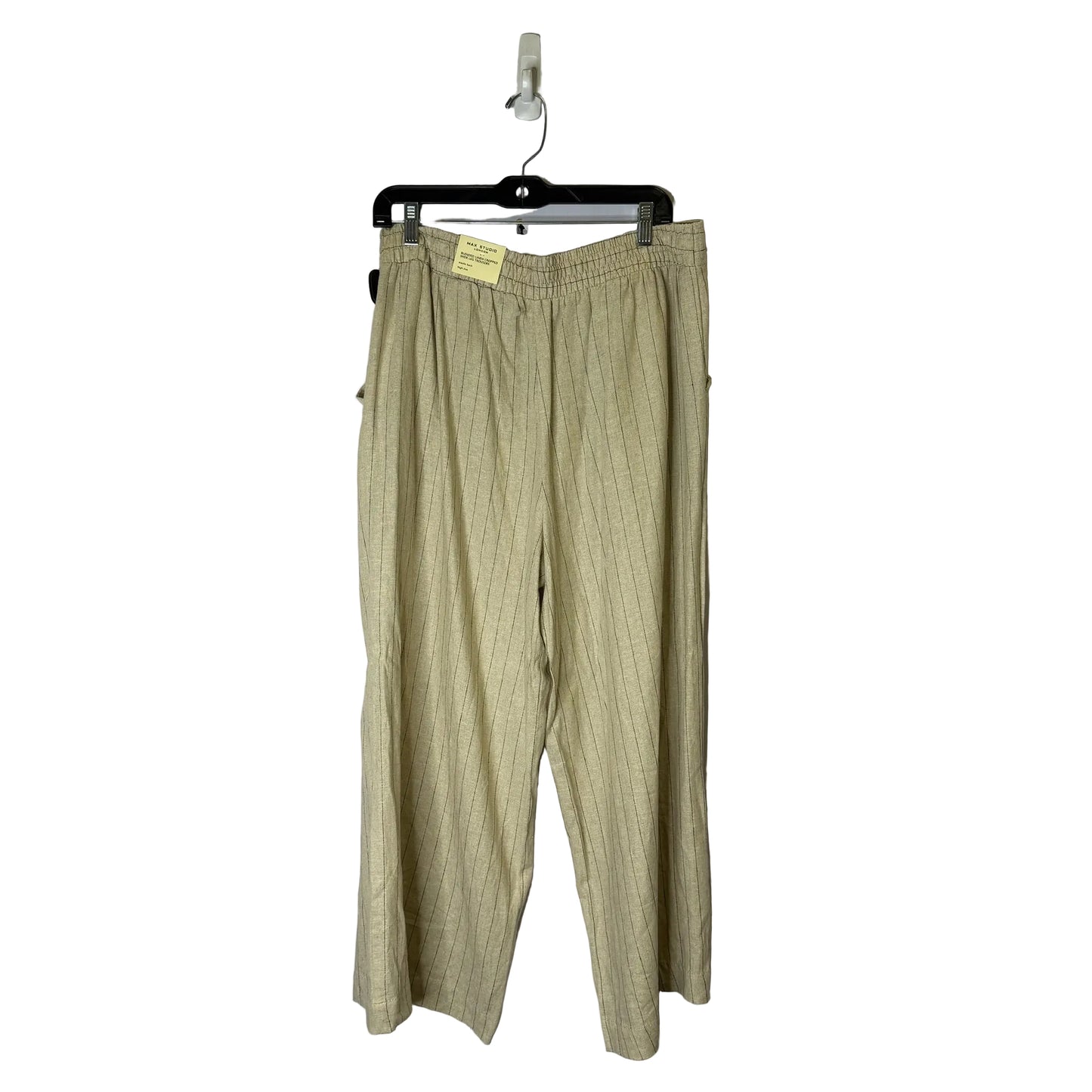 Pants Linen By Max Studio In Tan, Size:Xl