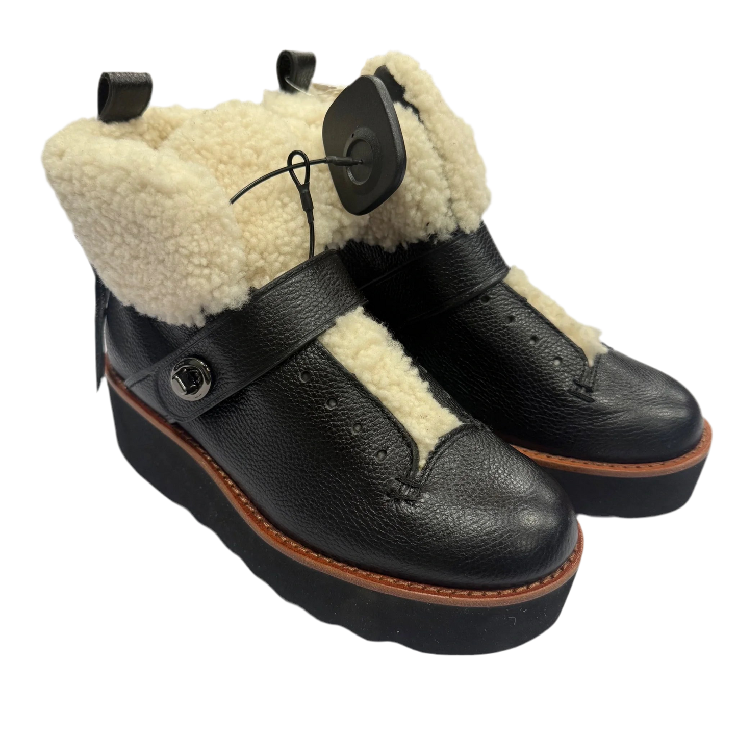 Boots Designer By Coach In Black, Size: 5.5