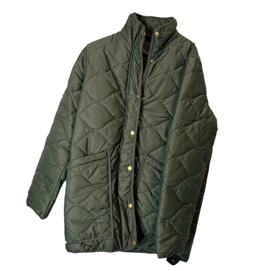 Jacket Puffer & Quilted By Quince In Green, Size: M