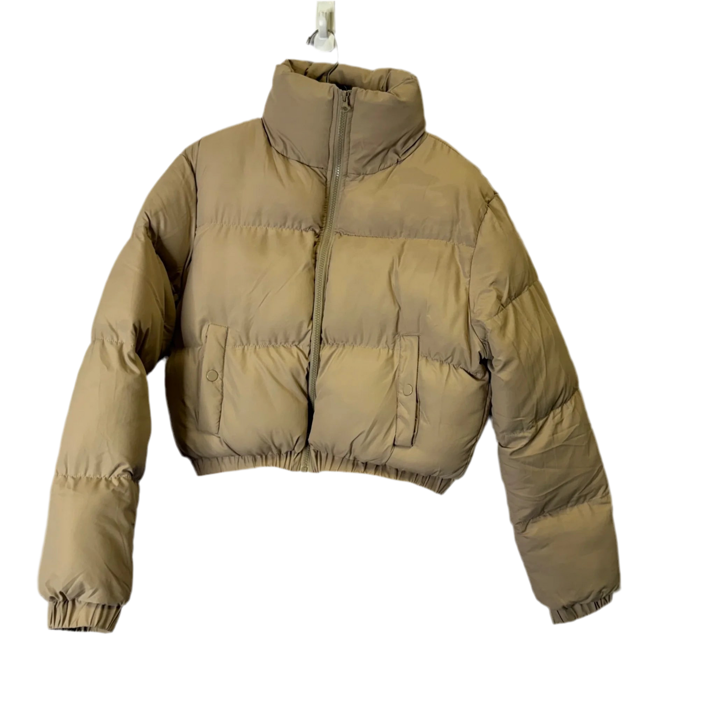 Jacket Puffer & Quilted By Clothes Mentor In Cream, Size: M
