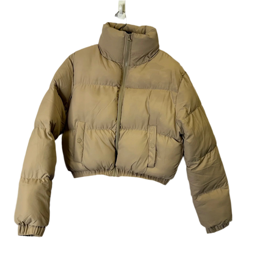 Jacket Puffer & Quilted By Clothes Mentor In Cream, Size: M