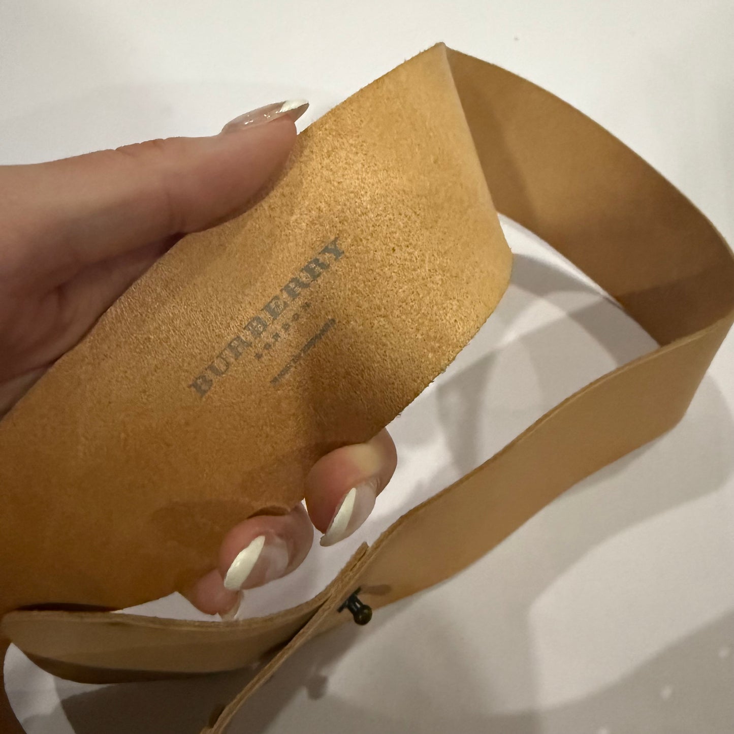 Belt Bag Luxury Designer By Burberry, Size: Medium