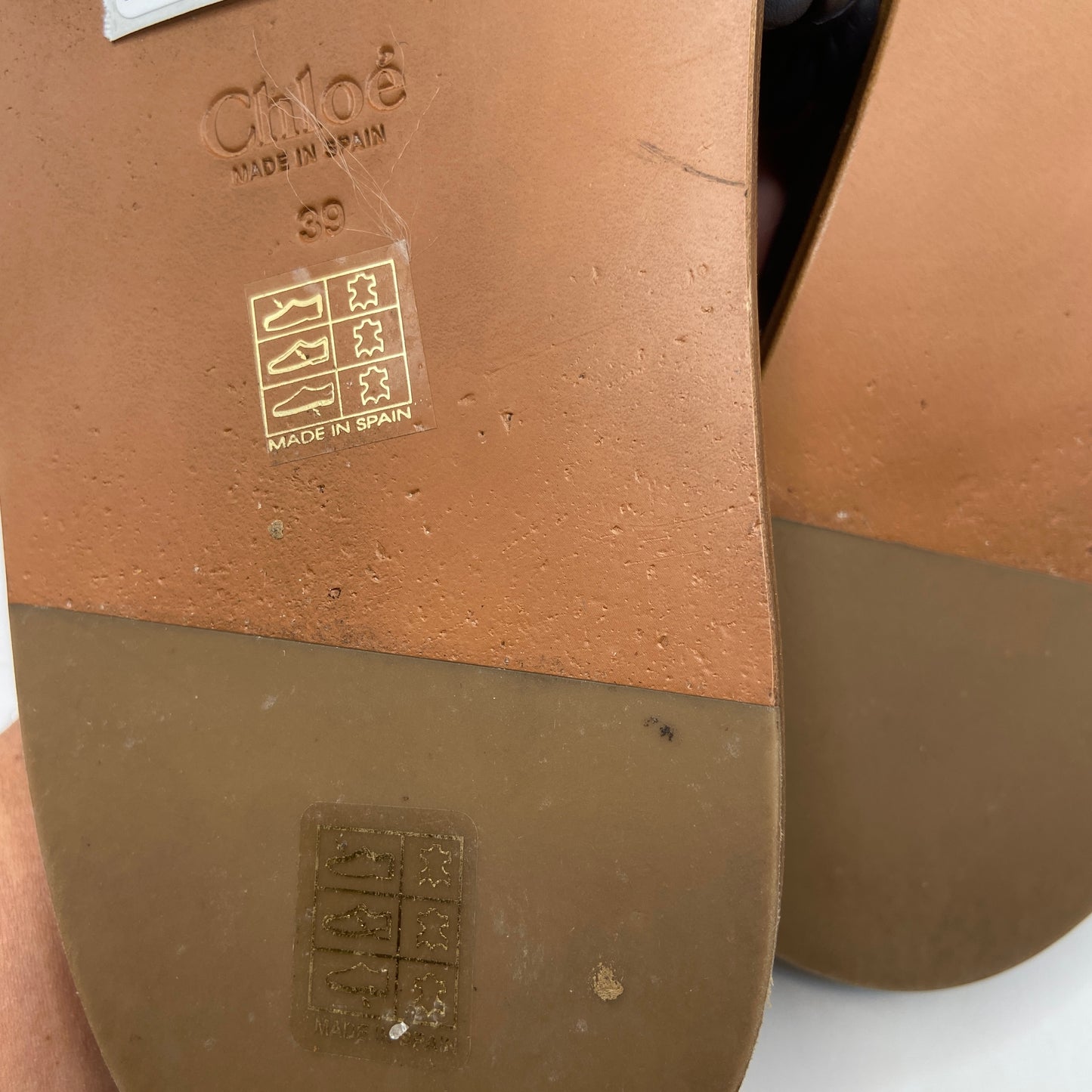Sandals Luxury Designer By Chloe In Black, Size: 9