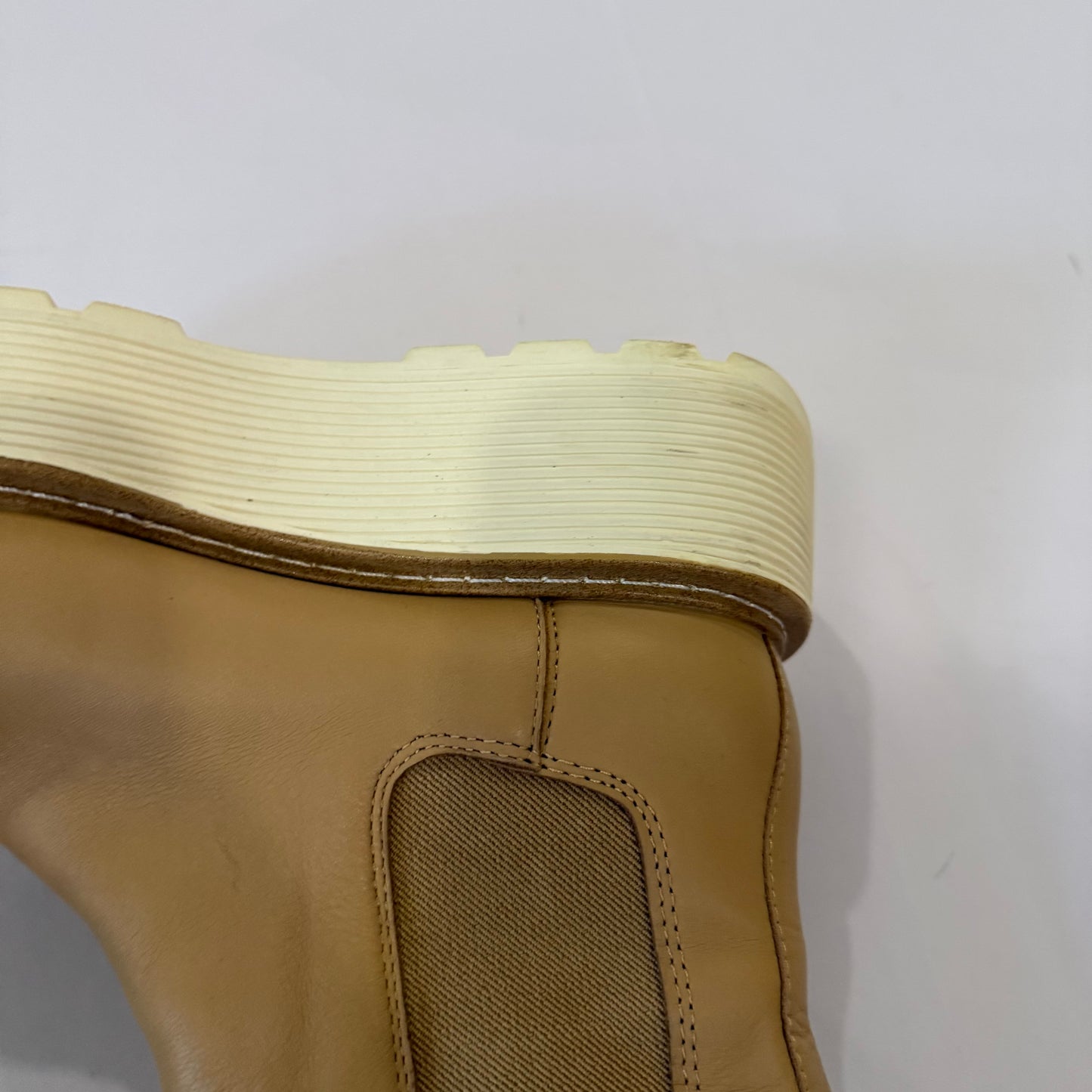 Boots Mid-calf Flats By H&m In Tan, Size: 7