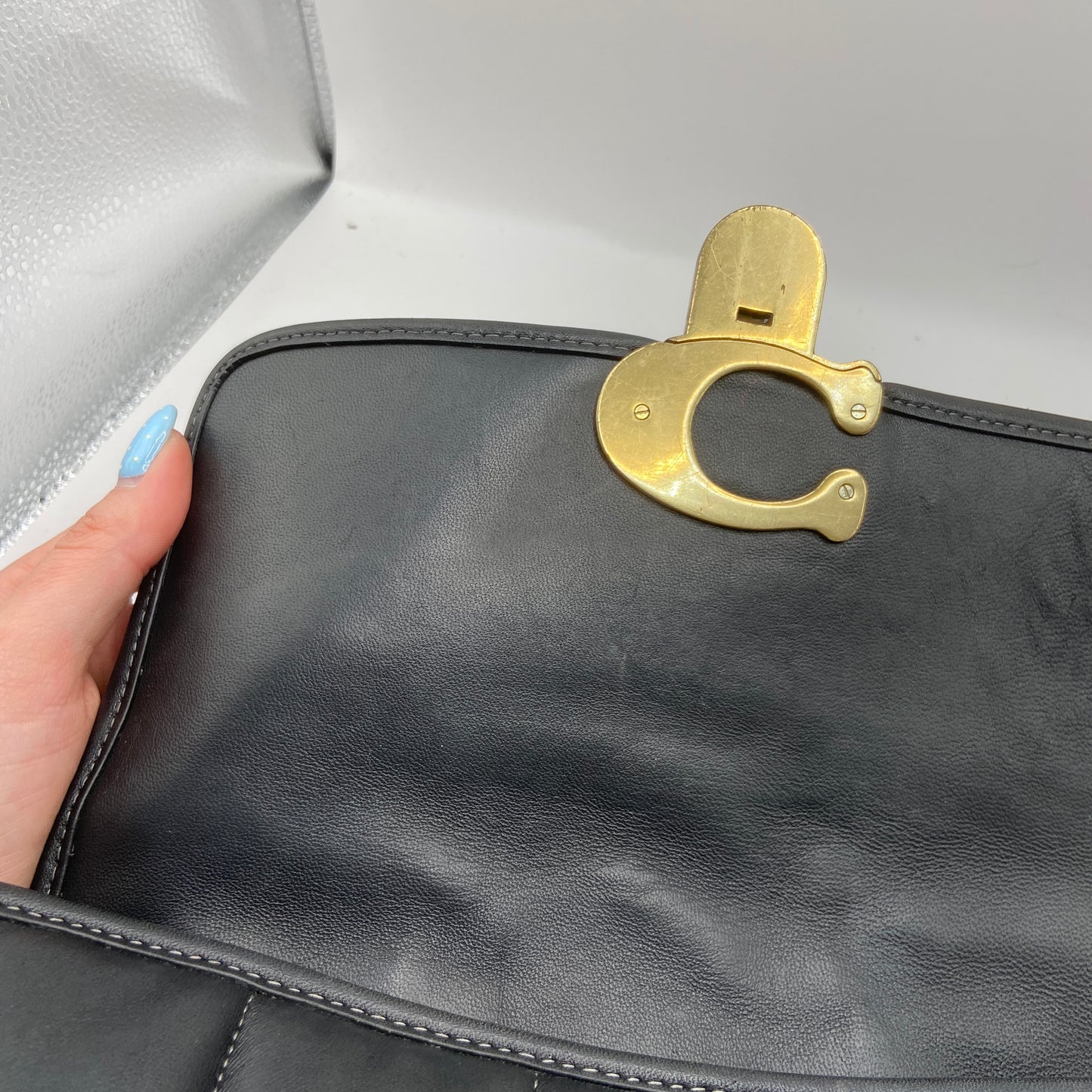 Crossbody Designer By Coach, Size: Medium