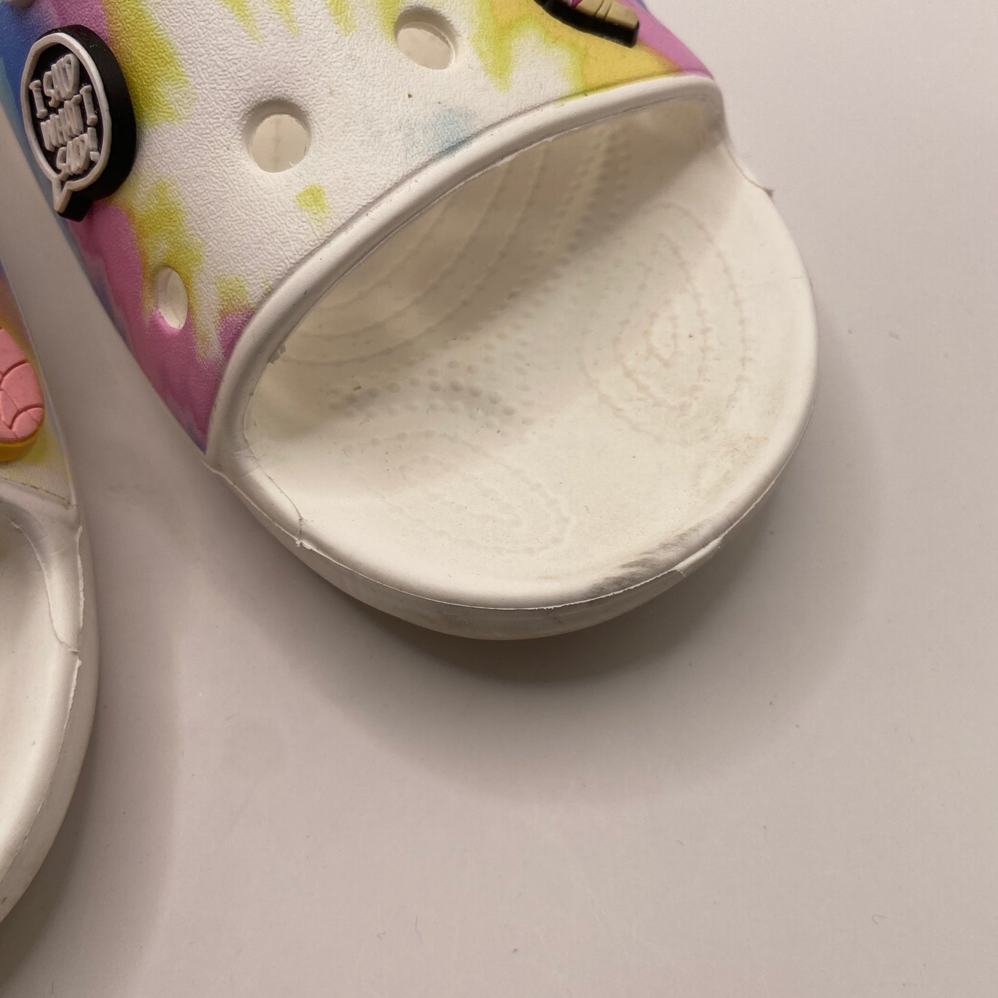 Sandals Flip Flops By Crocs In Tie Dye Print, Size: 11