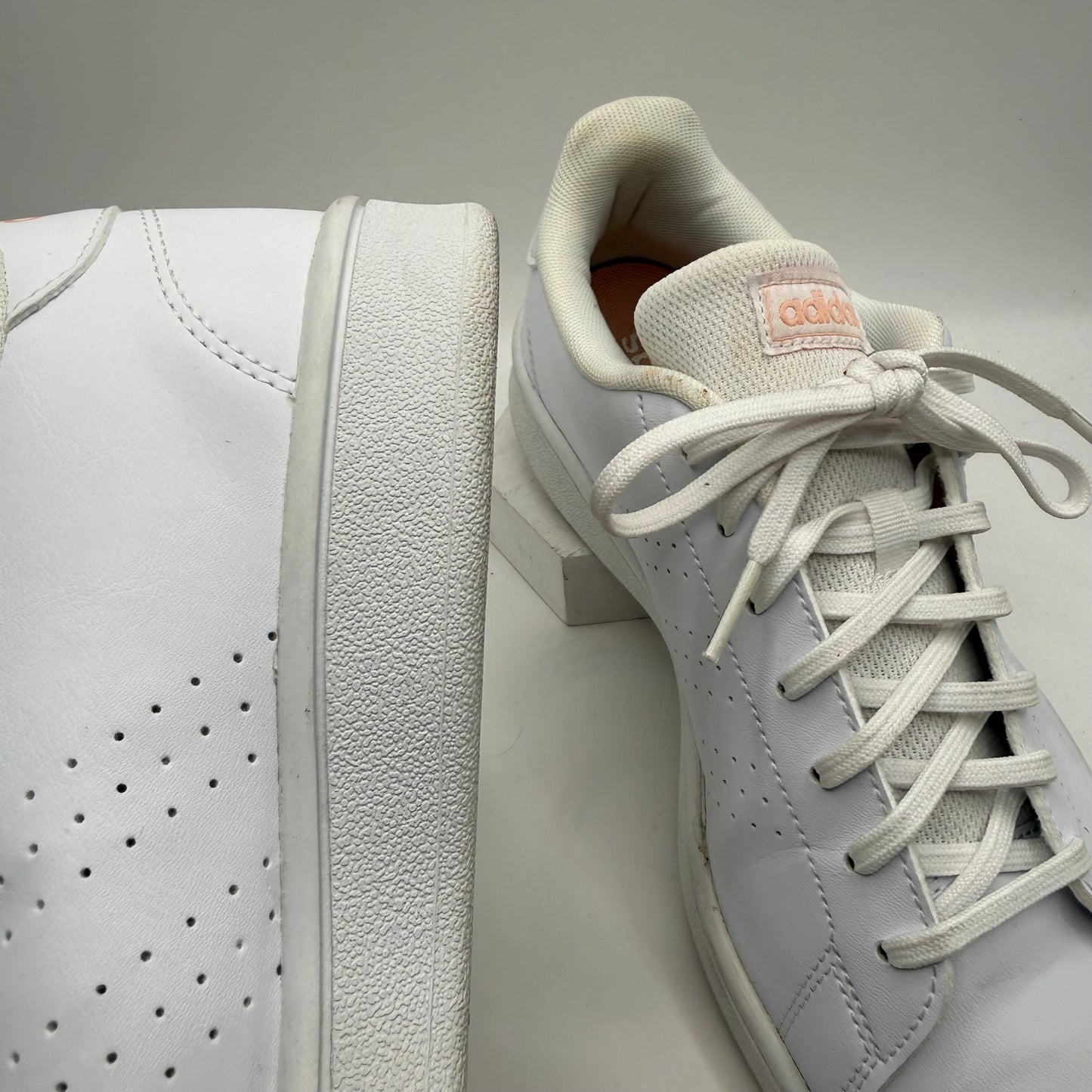 Shoes Athletic By Adidas In White, Size: 8