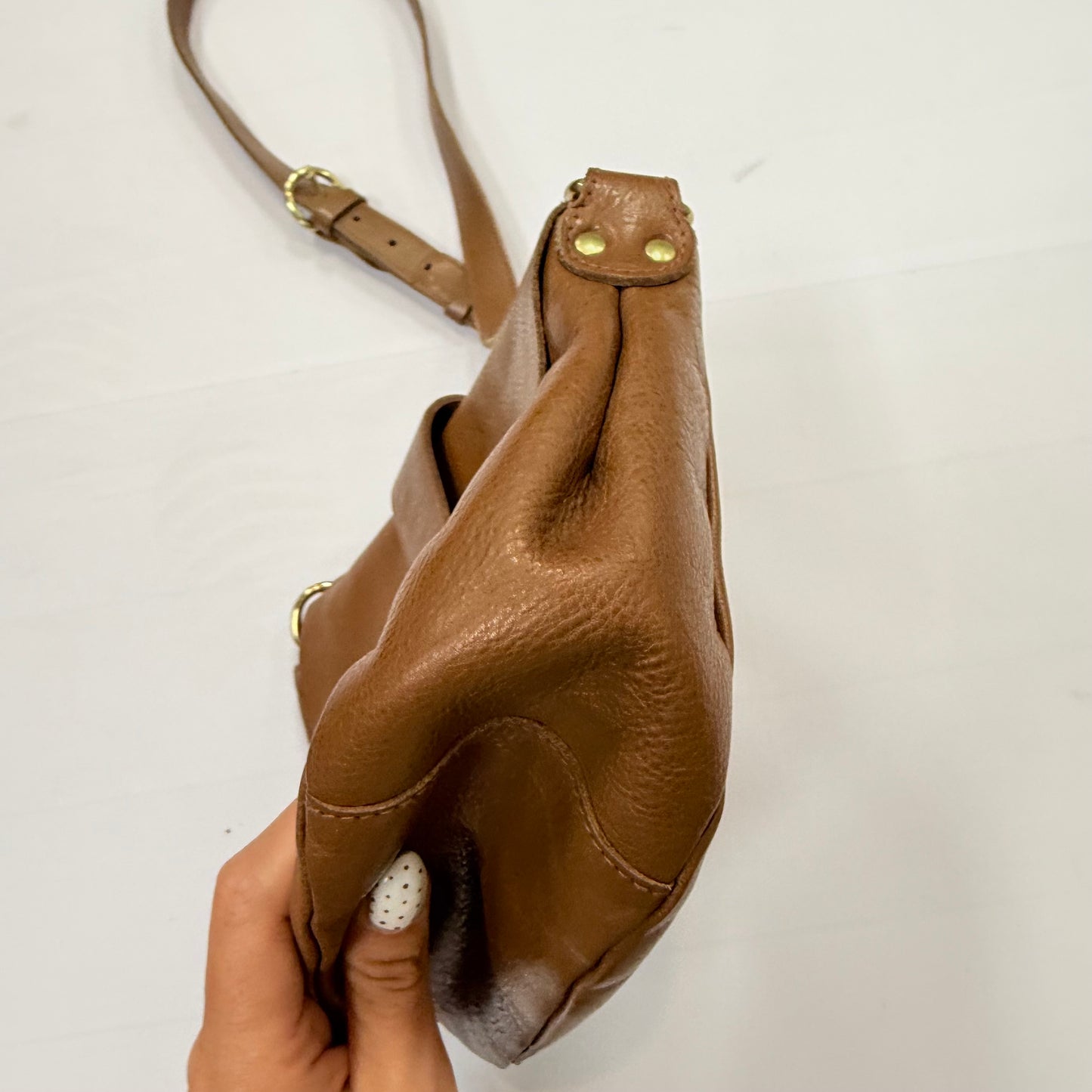 Crossbody Leather By Cma, Size: Medium